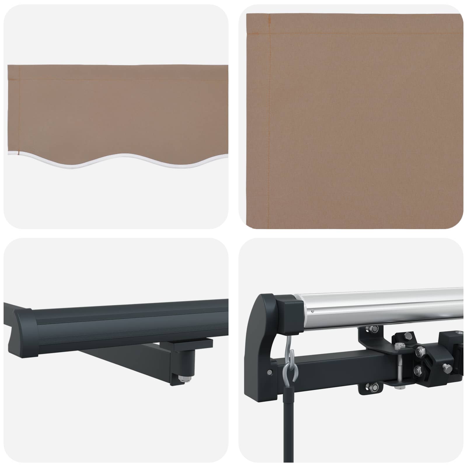 Ištraukiama markizė Taupe 500 × 300 cm audinys