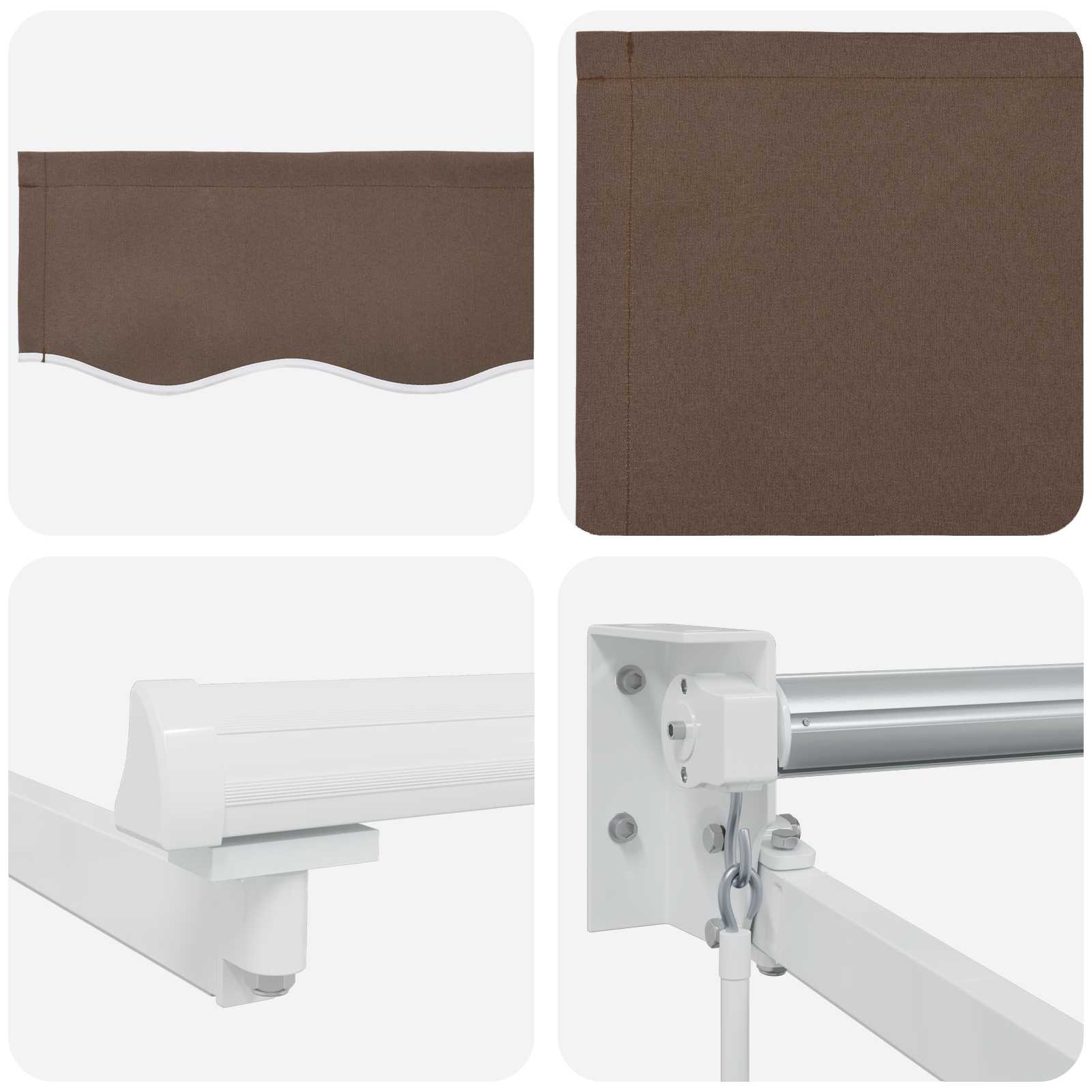 Rankinė ištraukiama markizė su LED Taupe
