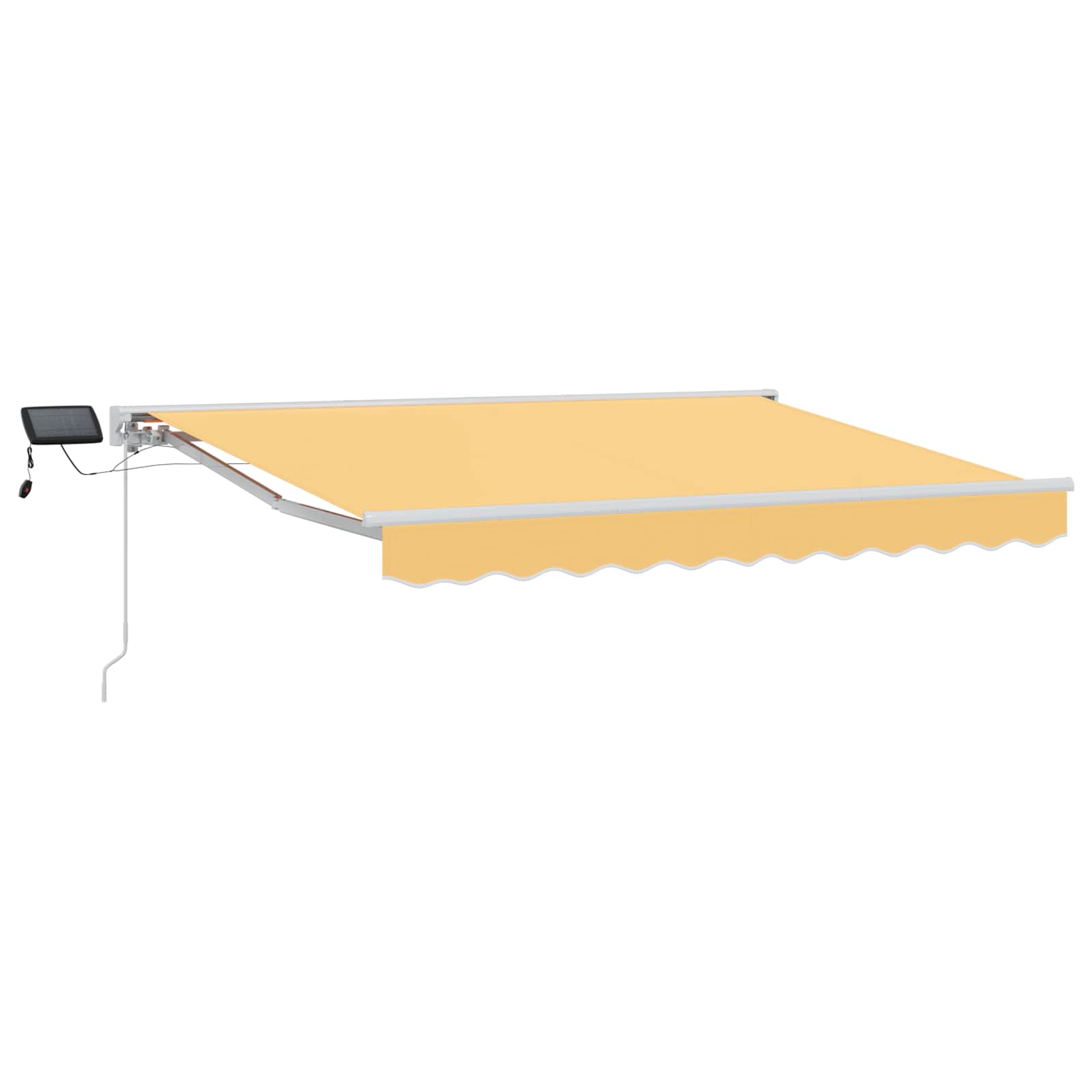 Rankinis markizės rėmas su LED Smėlio 5 × 3,5 m