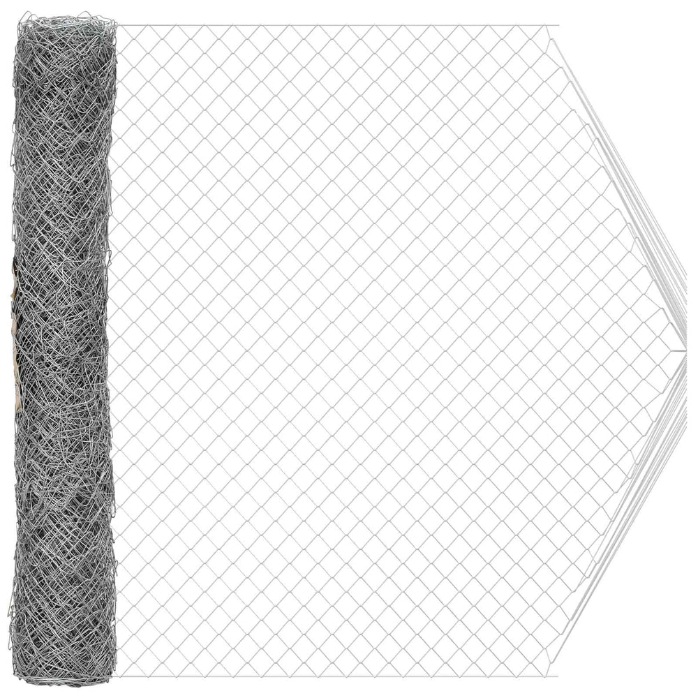 Chain link fence Galvanized 2 x 10 m Steel