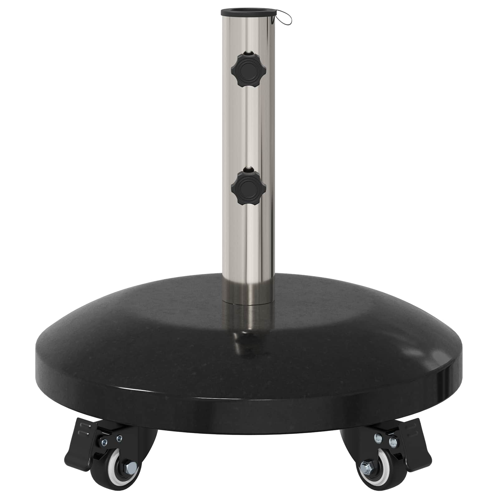 Granito skėtis su ratukais 40-50 mm stulpui 29 kg Juoda