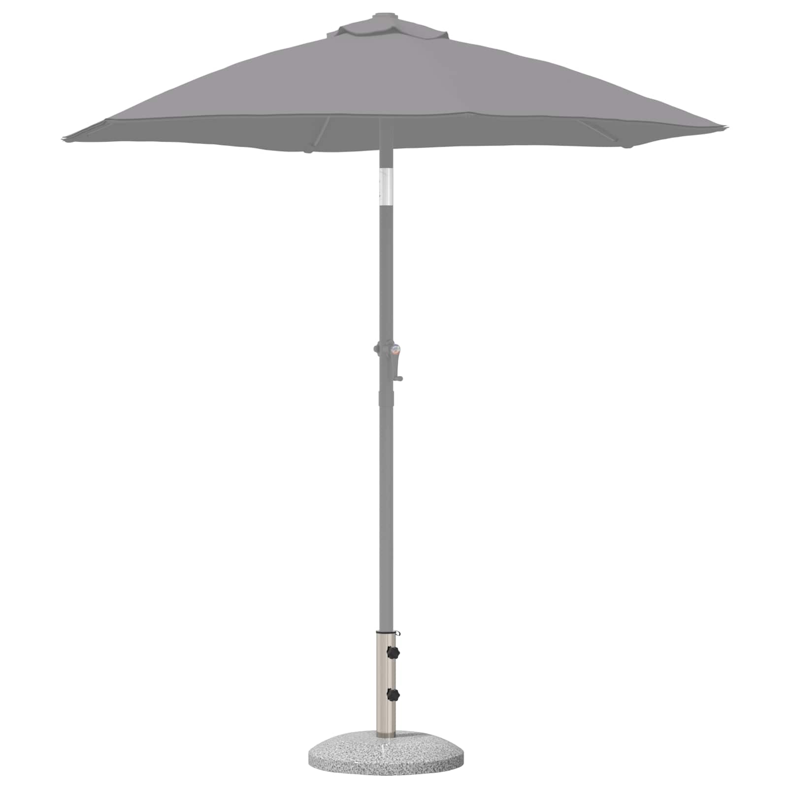 Parasolų pagrindas 40-50 mm stiebui 26.45 kg Pilka