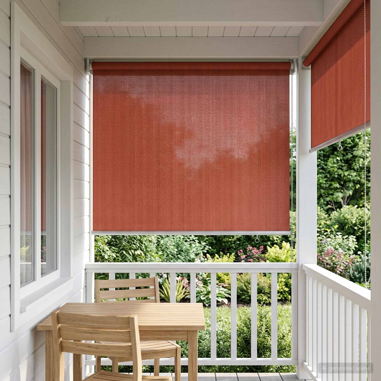 Lauko roletai 90% UV blokavimui Terakota 80 x 140 cm HDPE