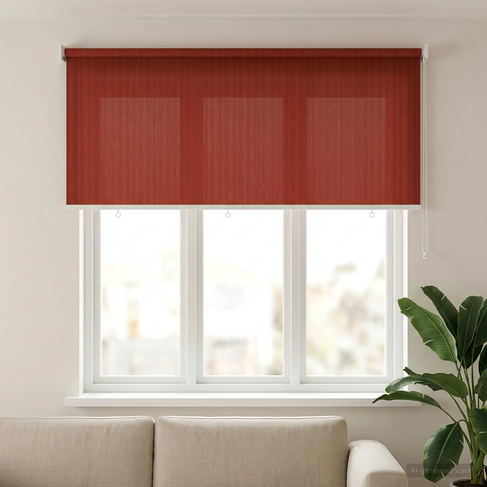 Lauko roletai 90% UV blokavimui Terakota 200 x 140 cm HDPE