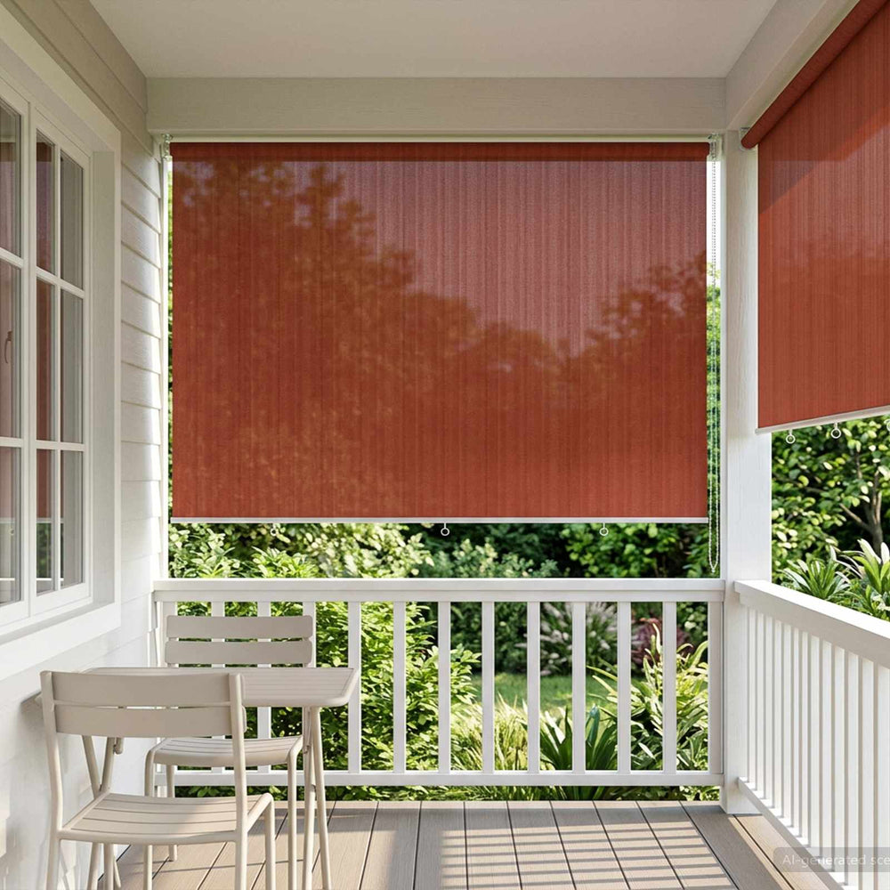 Lauko roletai 90% UV blokavimui Terakota 60 x 230 cm HDPE