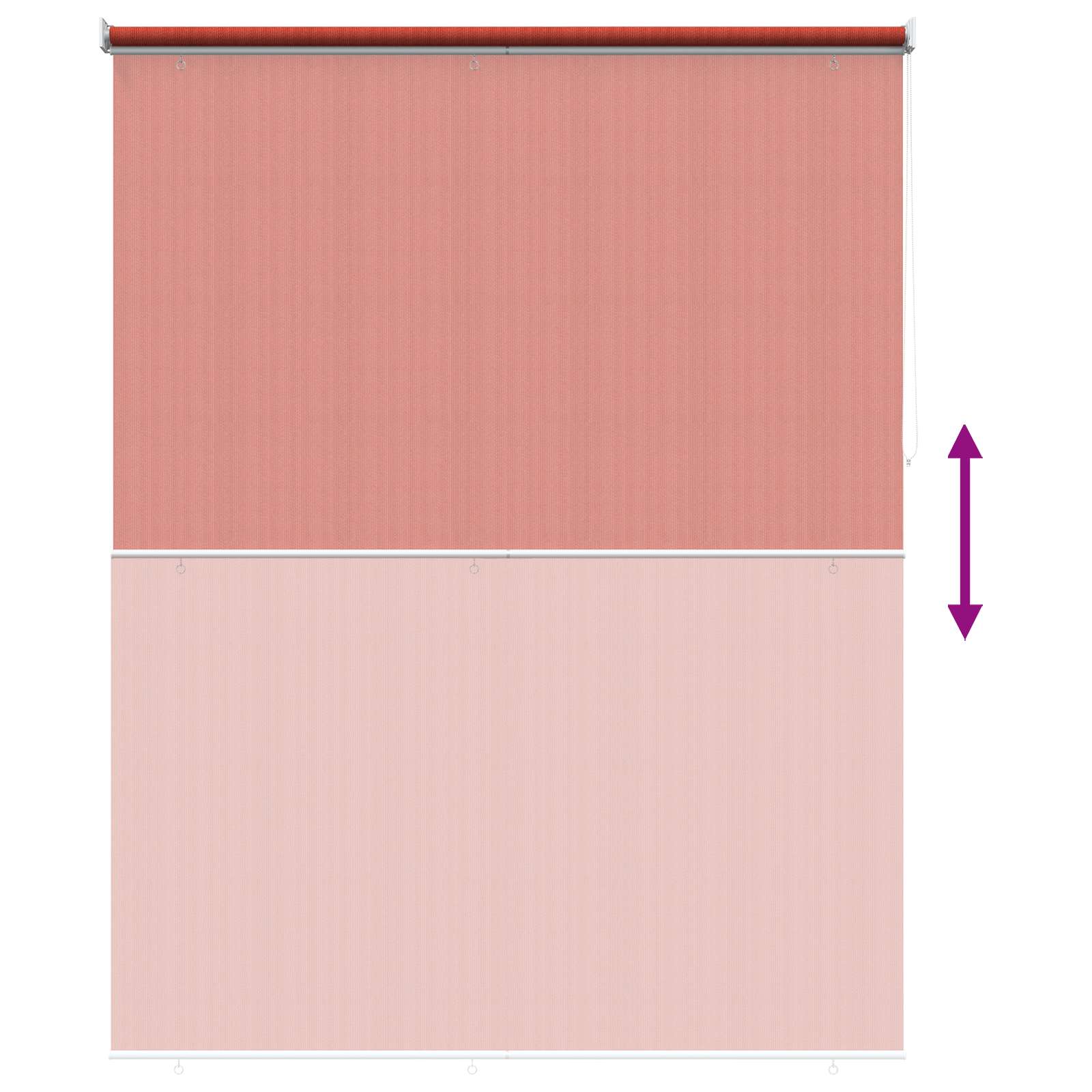 Lauko roletai 90% UV blokavimui Terakota 180 x 230 cm HDPE