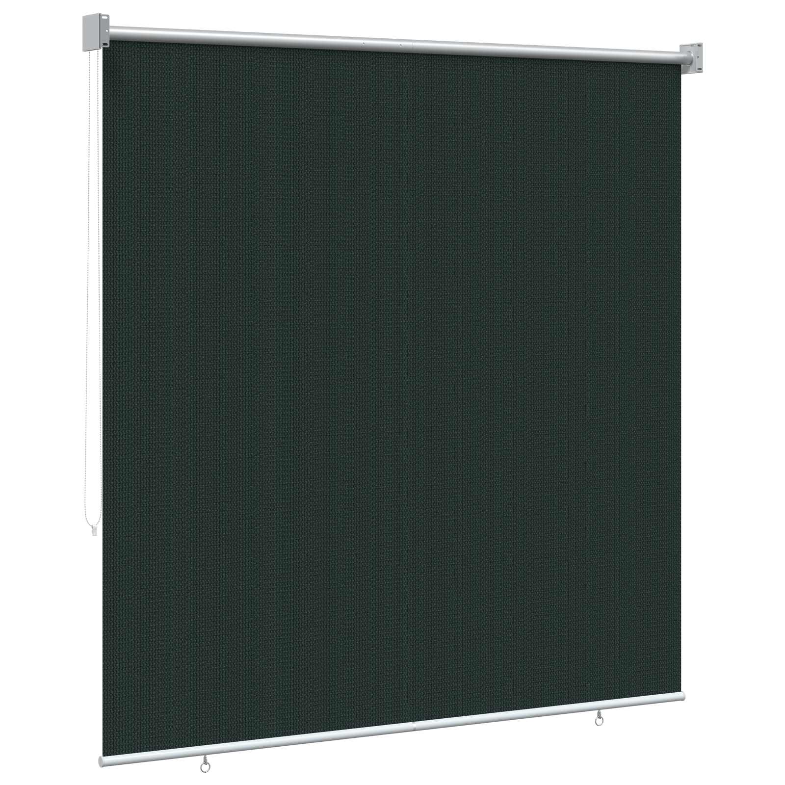 Lauko roletai 90% UV blokavimui Tamsiai žalia 140 x 140 cm HDPE