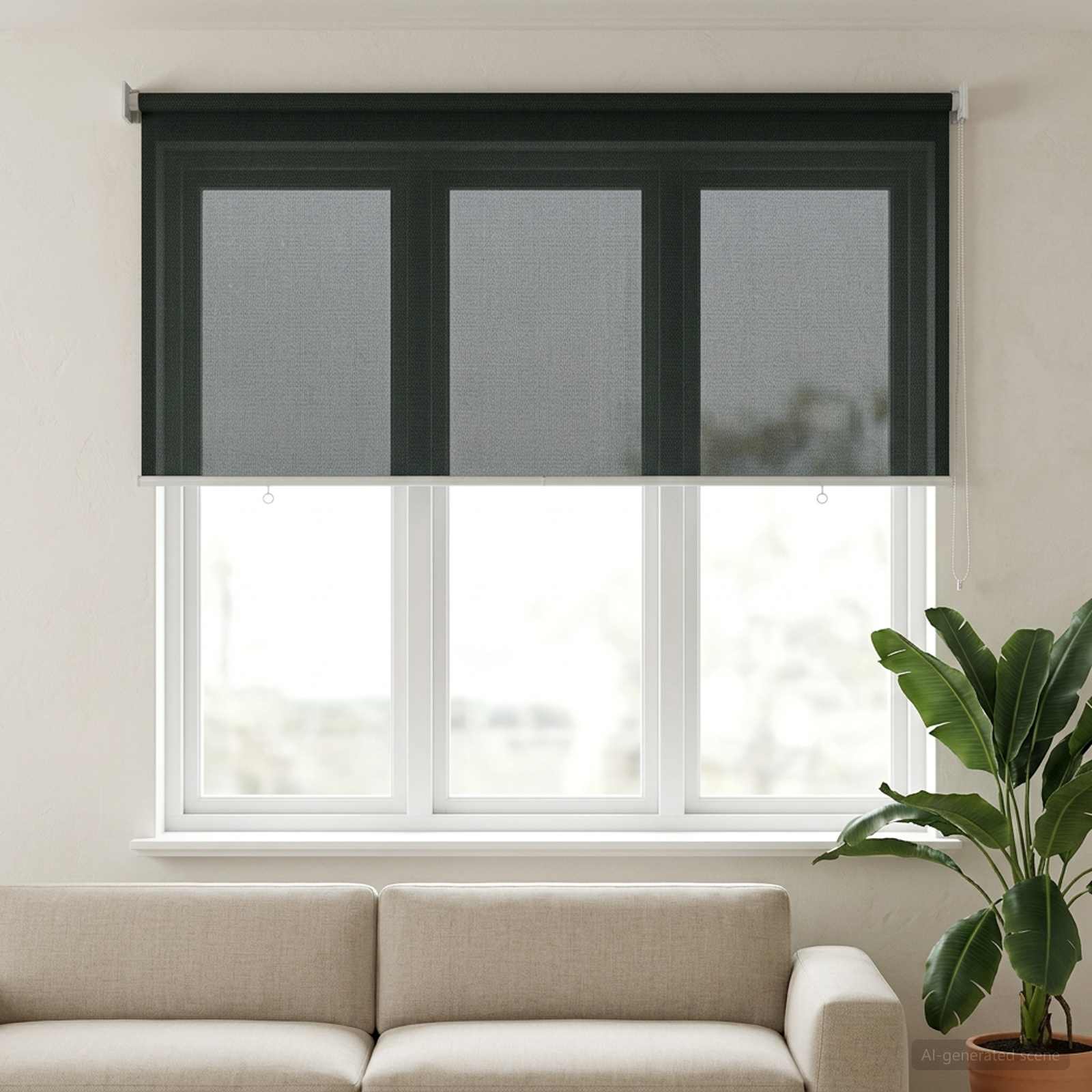 Lauko roletai 90% UV blokavimui Tamsiai žalia 160 x 140 cm HDPE