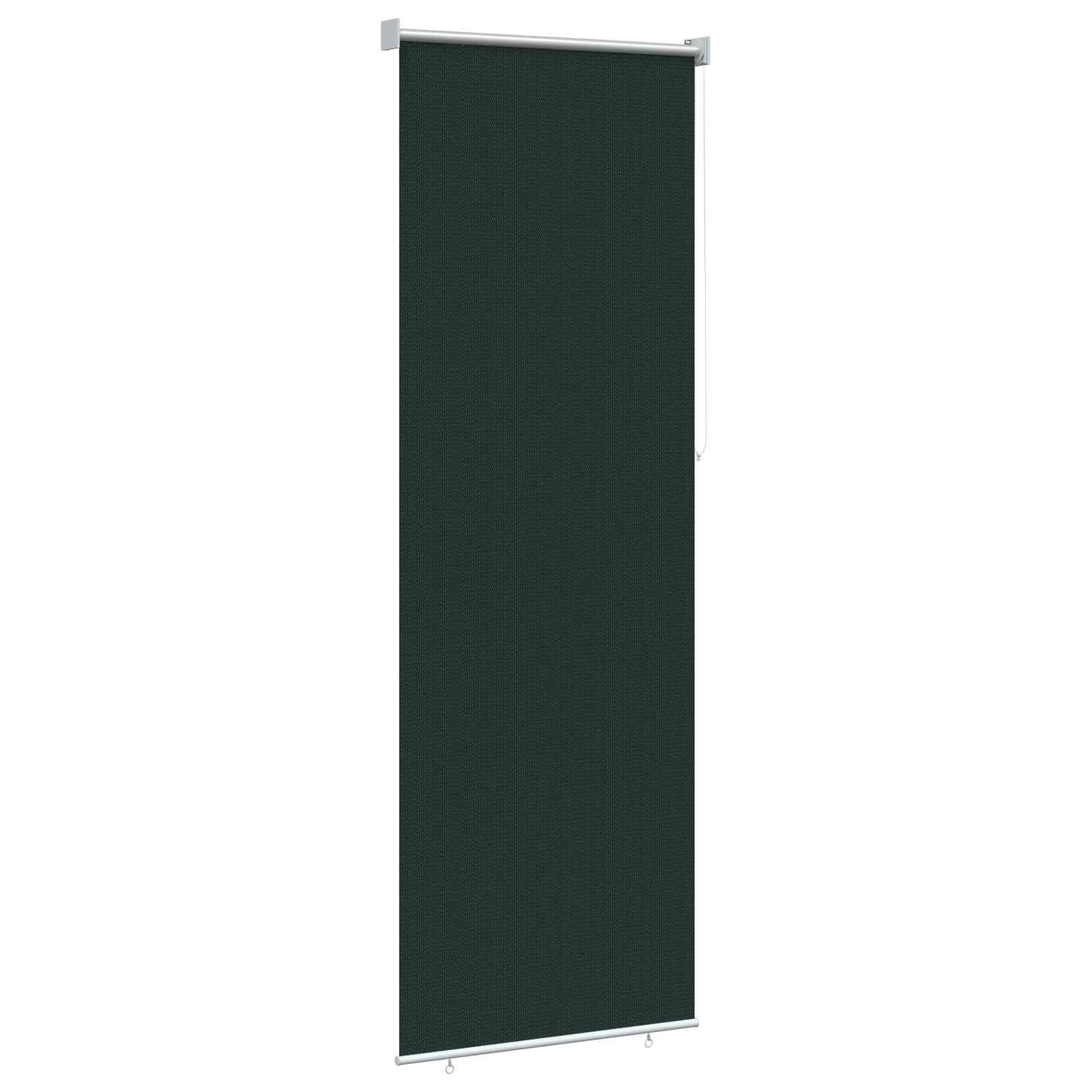 Lauko roletai 90% UV blokavimui Tamsiai žalia 80 x 230 cm HDPE