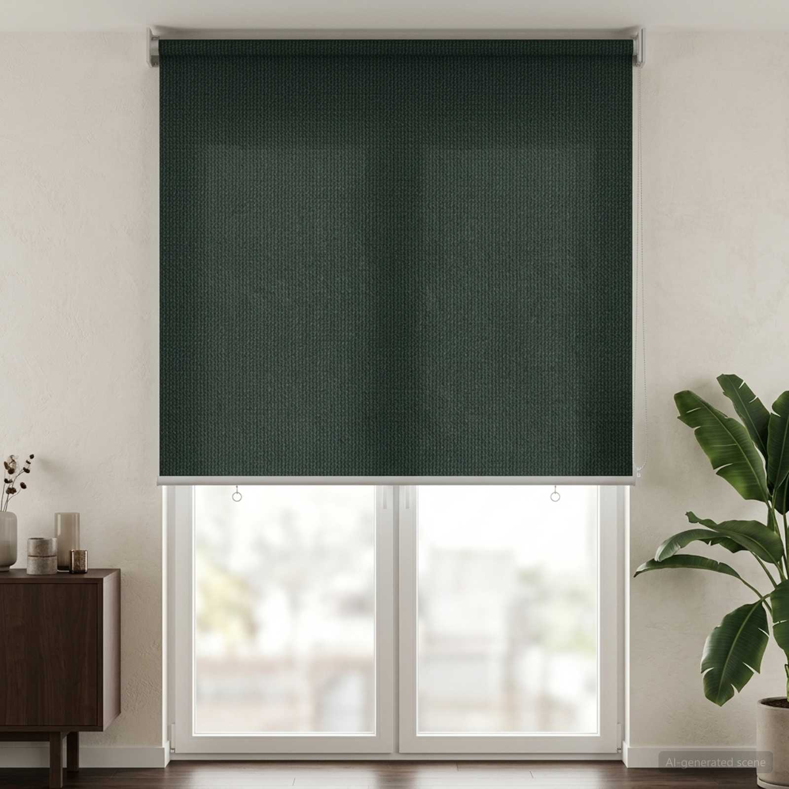 Lauko roletai 90% UV blokavimui Tamsiai žalia 160 x 230 cm HDPE