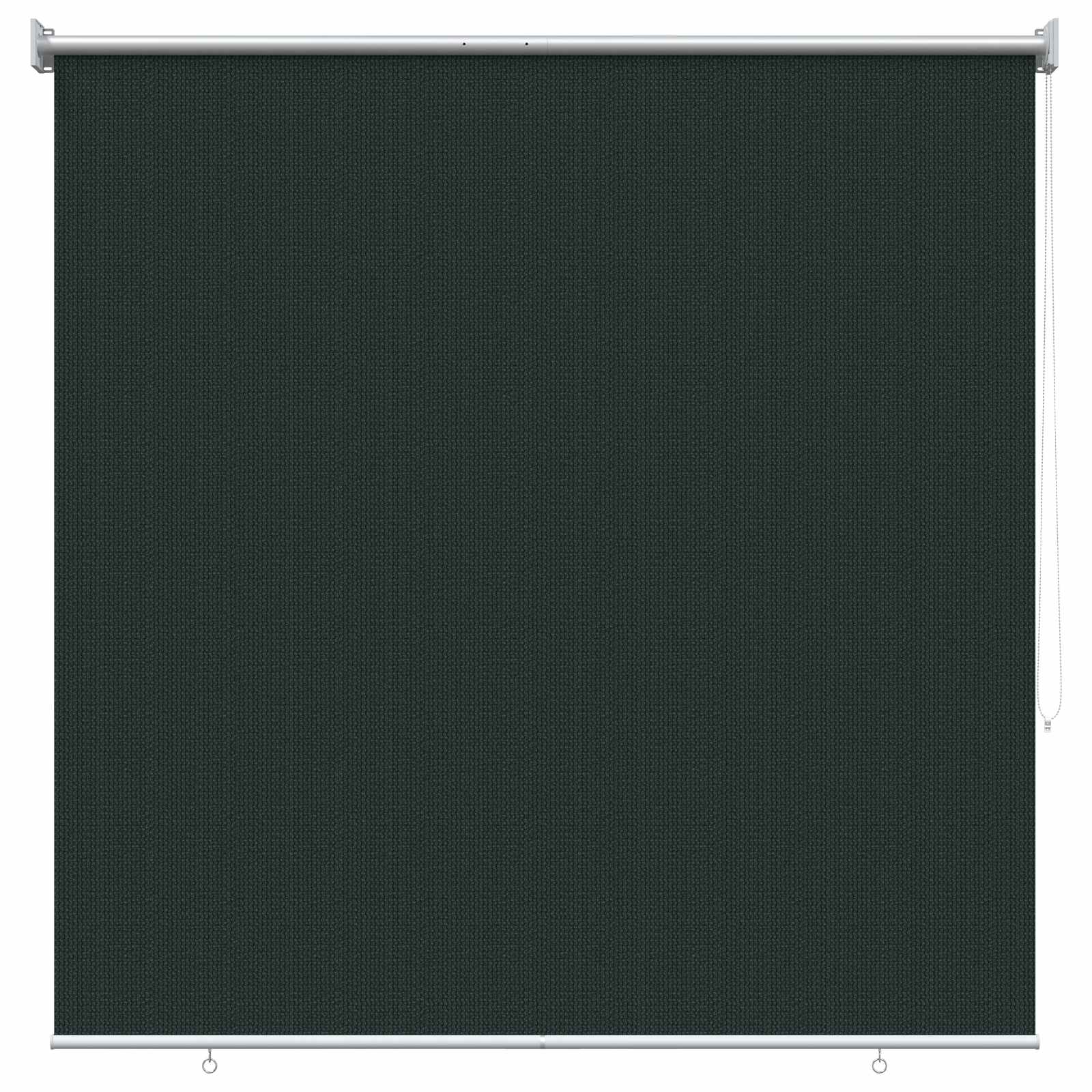 Lauko roletai 90% UV blokavimui Tamsiai žalia 160 x 230 cm HDPE