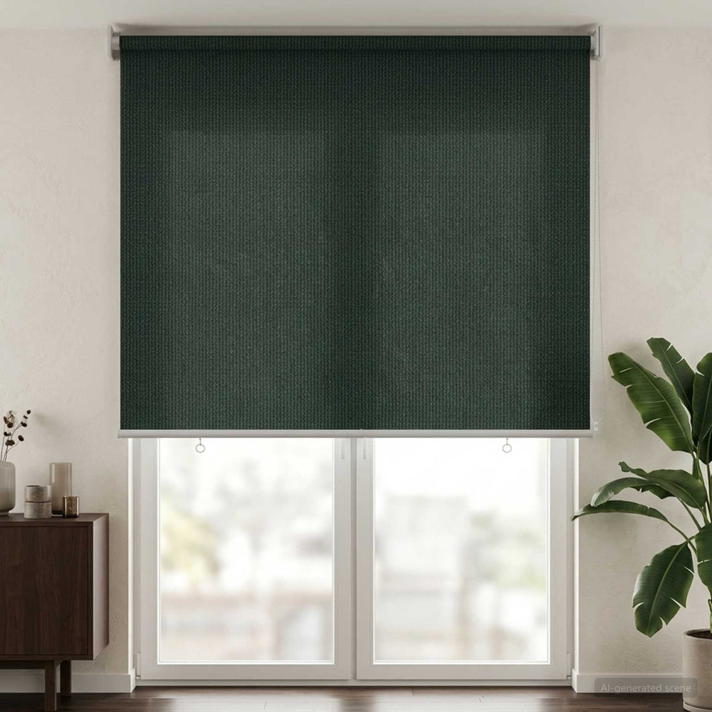 Lauko roletai 90% UV blokavimui Tamsiai žalia 300 x 230 cm HDPE