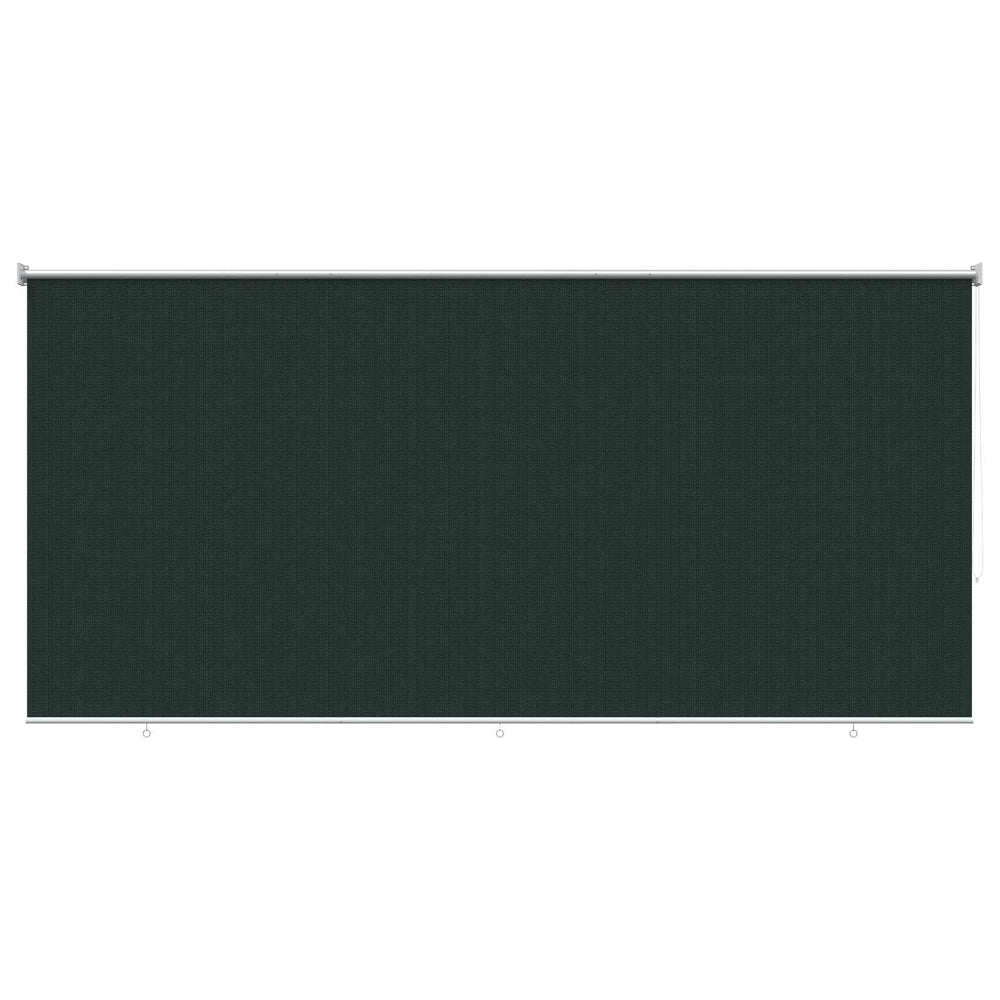 Lauko roletai 90% UV blokavimui Tamsiai žalia 400 x 230 cm HDPE