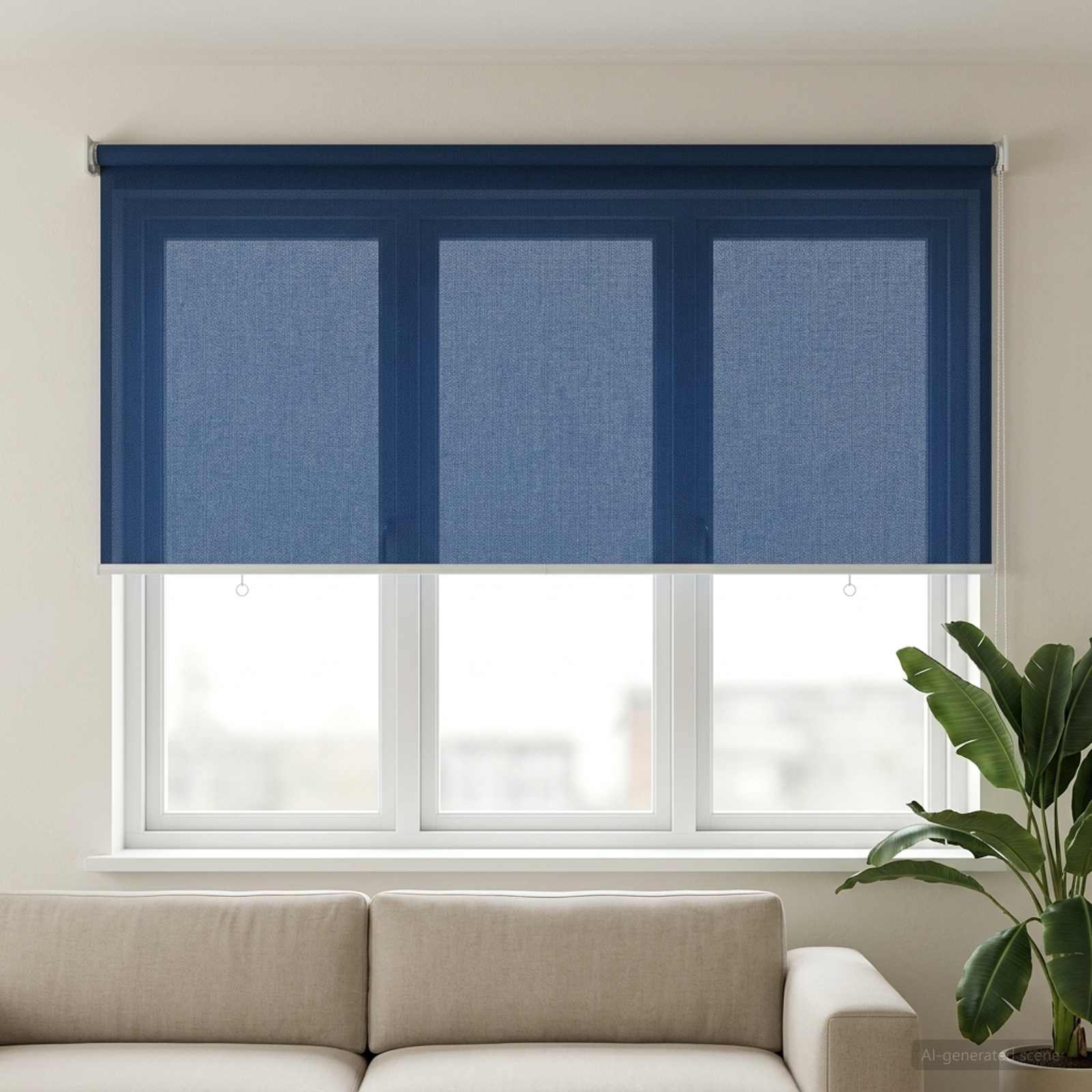Lauko roletai 90% UV blokavimui Mėlyna 140 x 140 cm HDPE