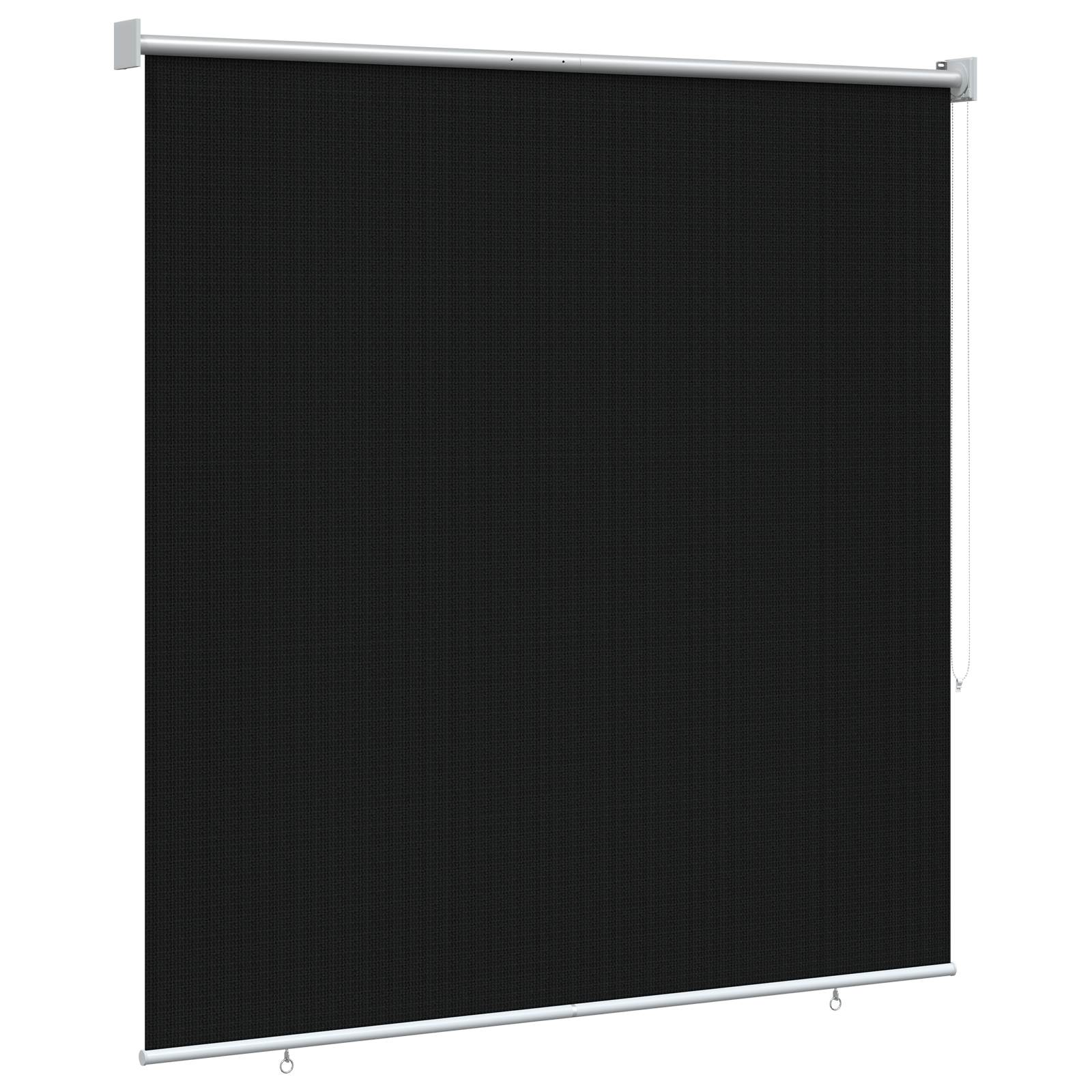 Lauko roletai 90% UV blokavimui Juoda 140 x 140 cm HDPE