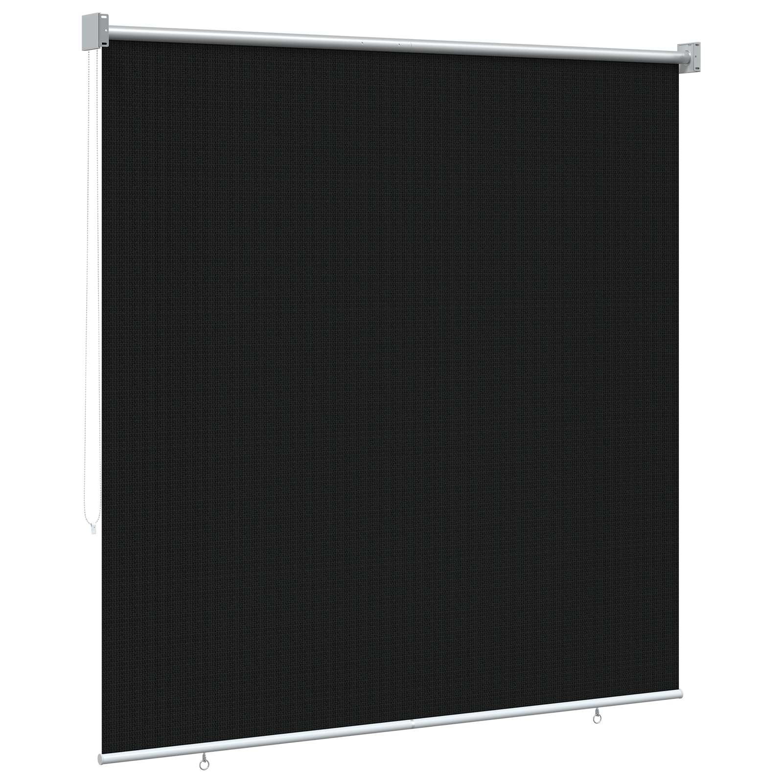 Lauko roletai 90% UV blokavimui Juoda 140 x 140 cm HDPE