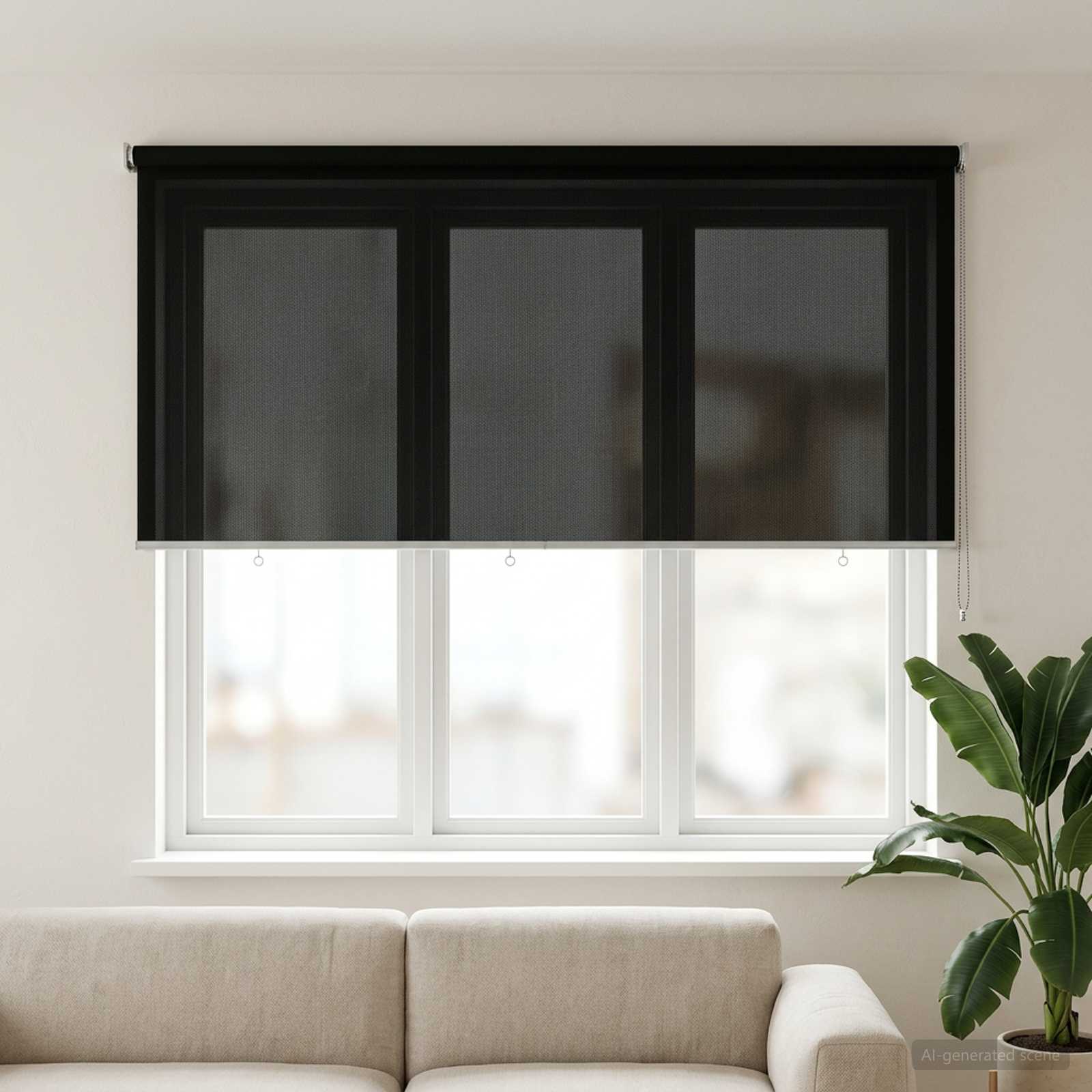 Lauko roletai 90% UV blokavimui Juoda 200 x 140 cm HDPE