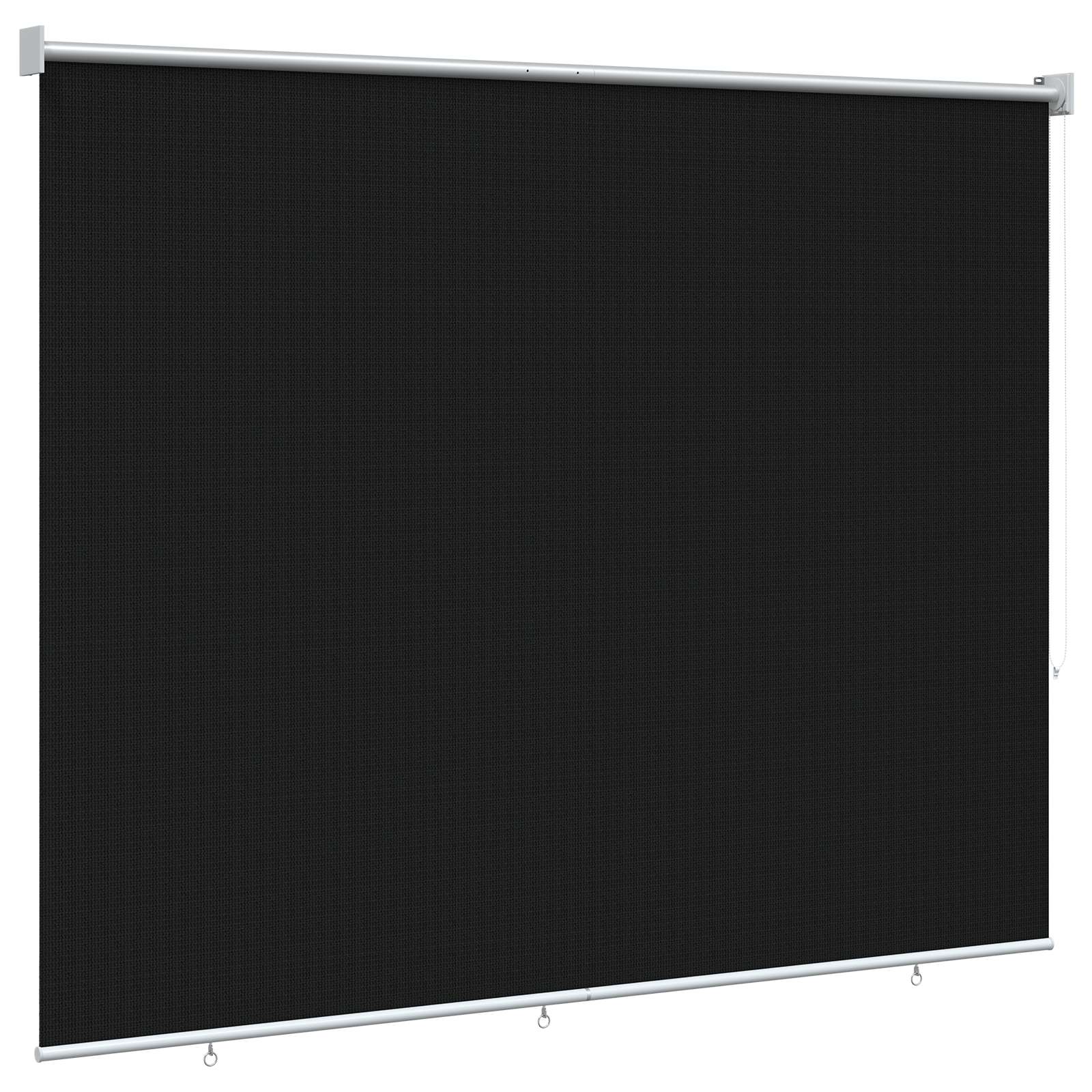 Lauko roletai 90% UV blokavimui Juoda 200 x 140 cm HDPE