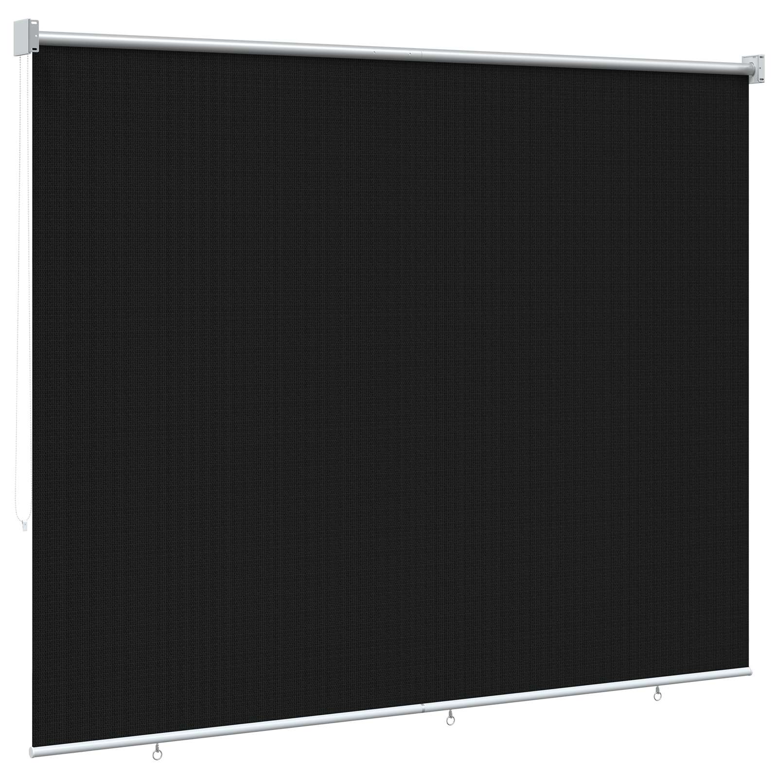 Lauko roletai 90% UV blokavimui Juoda 200 x 140 cm HDPE