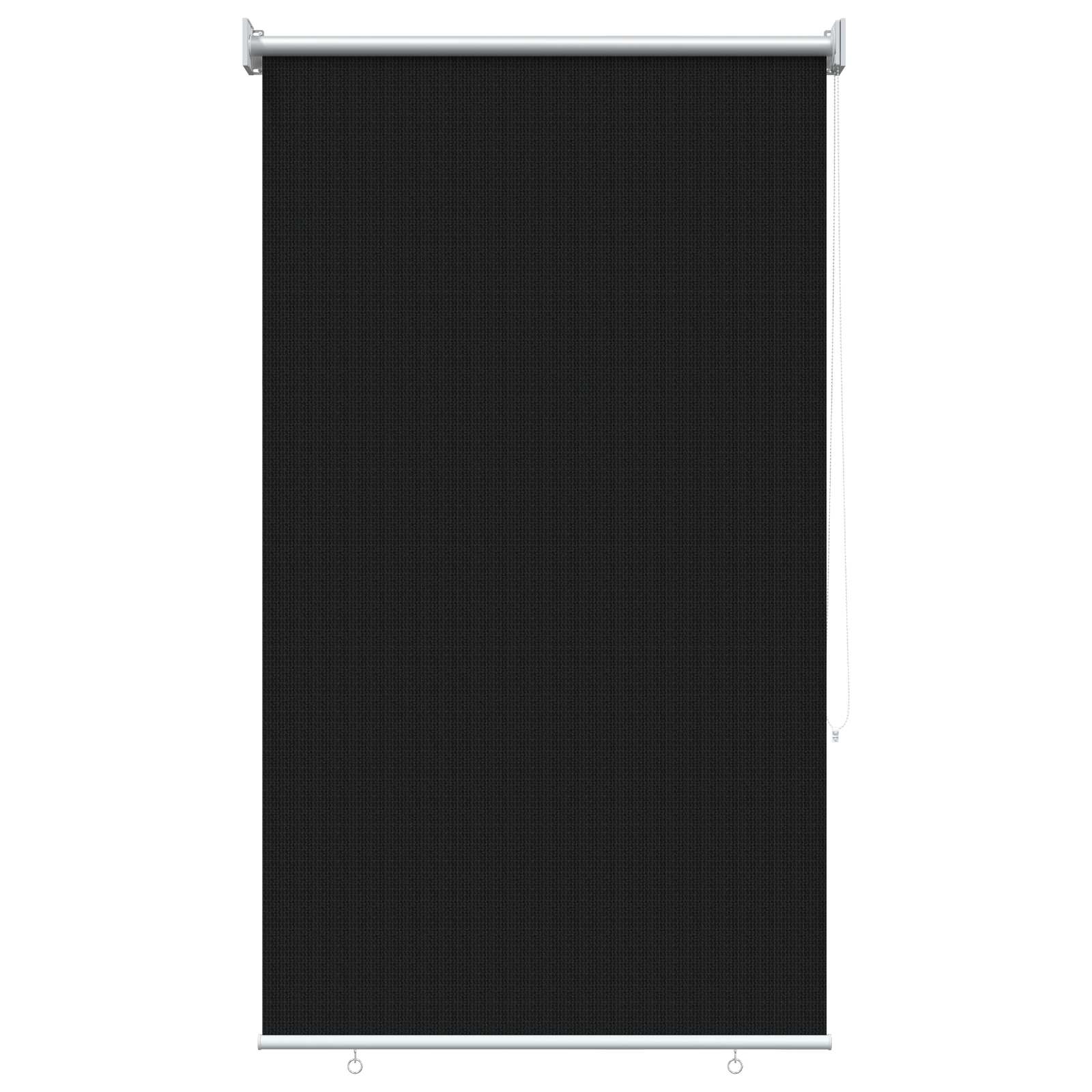 Lauko roletai 90% UV blokavimui Juoda 80 x 230 cm HDPE