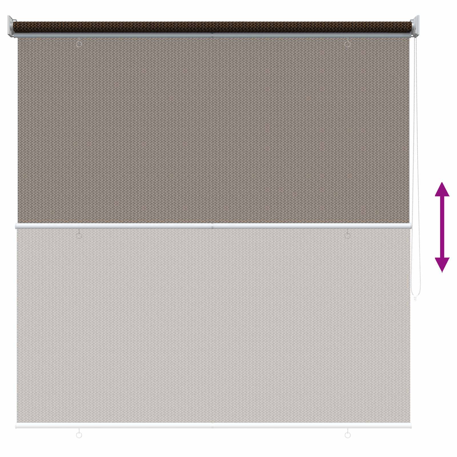 Lauko roletai 90% UV blokavimui Ruda 140 x 140 cm HDPE