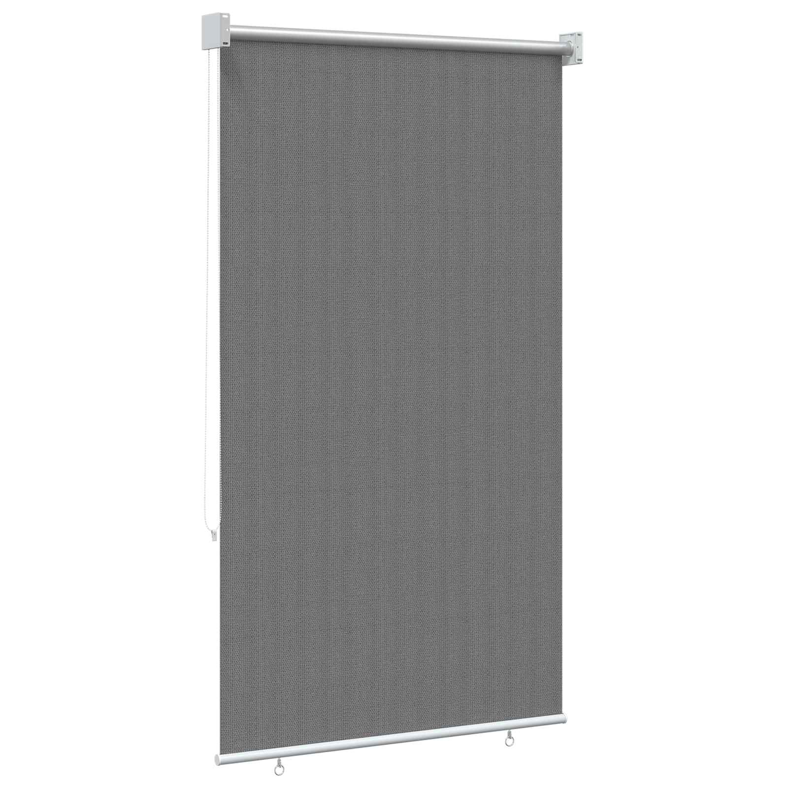 Lauko roletai 90% UV blokavimui Šviesiai pilka 80 x 140 cm HDPE