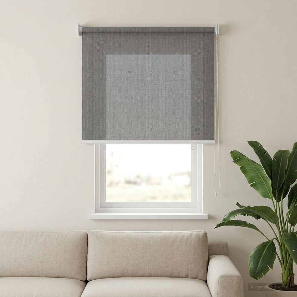 Lauko roletai 90% UV blokavimui Šviesiai pilka 100 x 140 cm