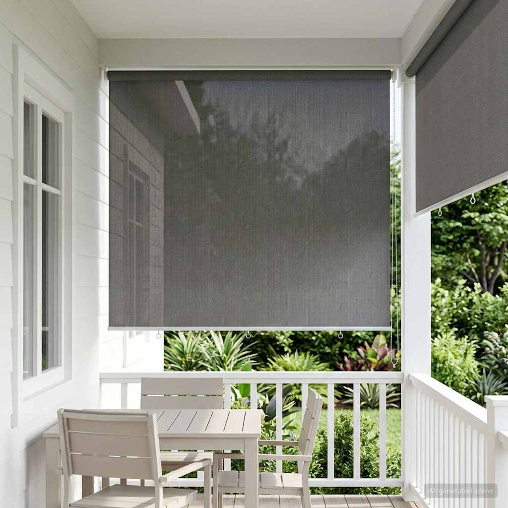 Lauko roletai 90% UV blokavimui Šviesiai pilka 220 x 140 cm