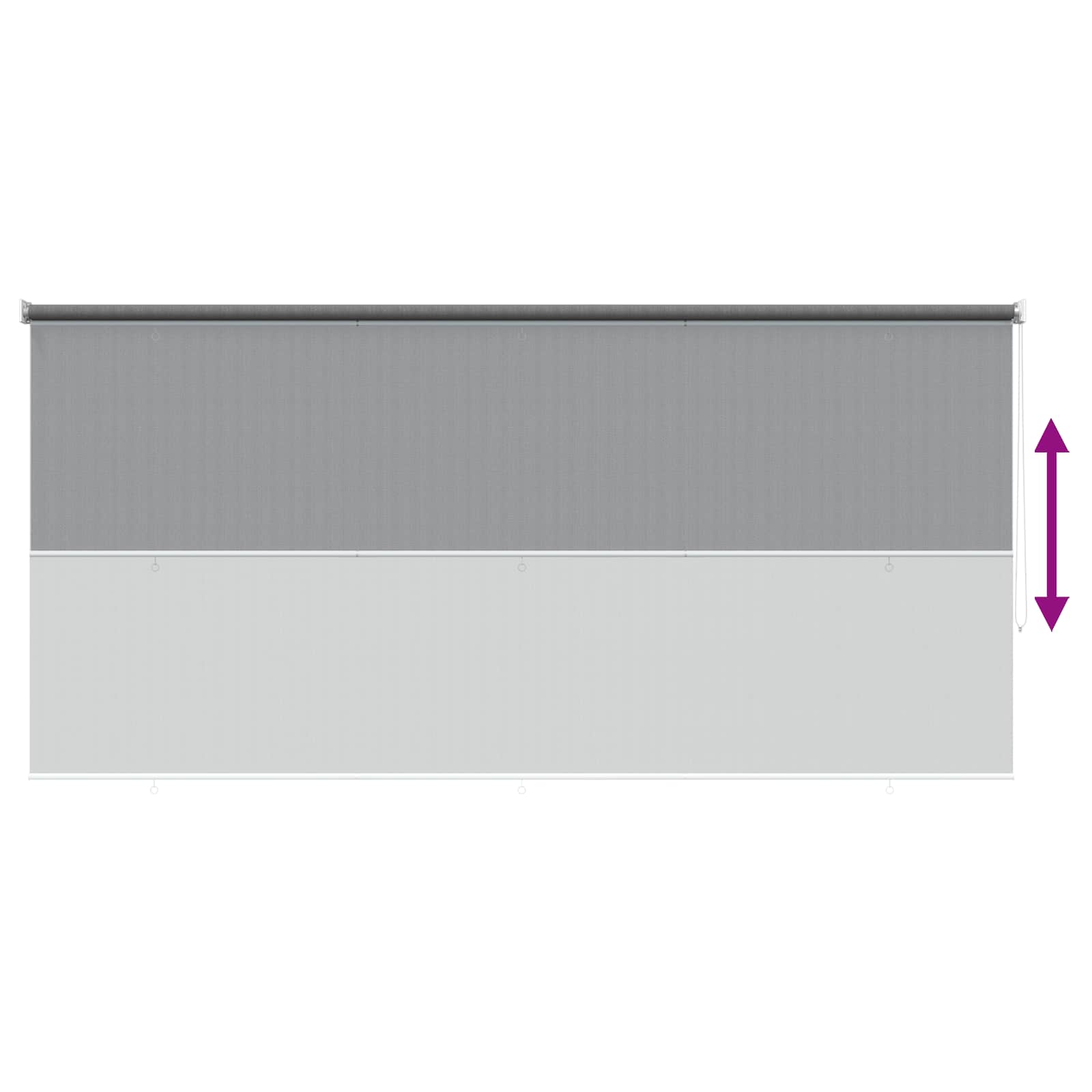 Lauko roletai 90% UV blokavimui Šviesiai pilka 240 x 140 cm