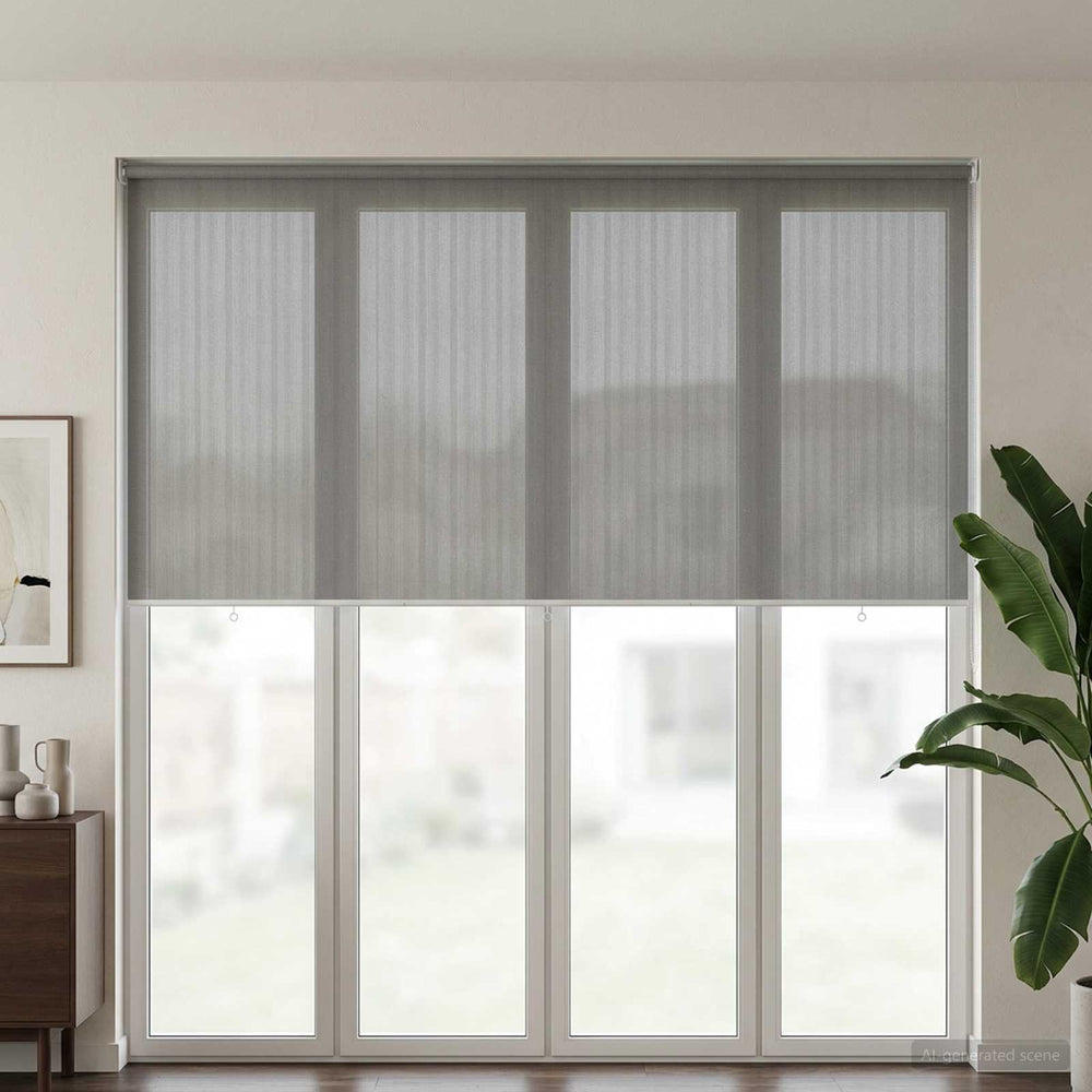 Lauko roletai 90% UV blokavimui Šviesiai pilka 300 x 140 cm