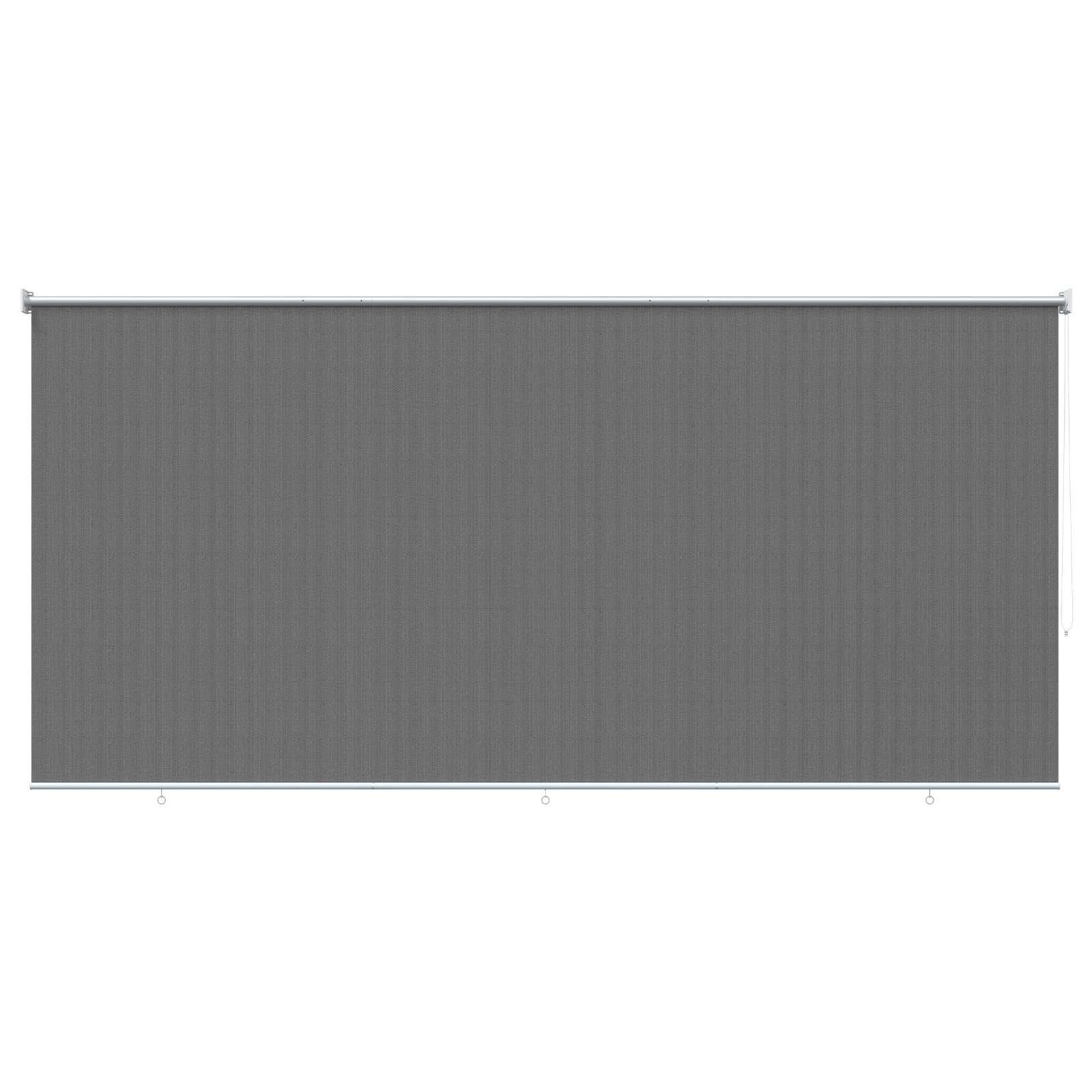 Lauko roletai 90% UV blokavimui Šviesiai pilka 300 x 140 cm