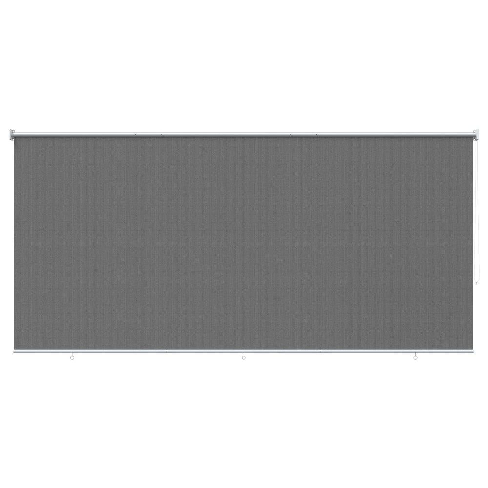 Lauko roletai 90% UV blokavimui Šviesiai pilka 350 x 140 cm