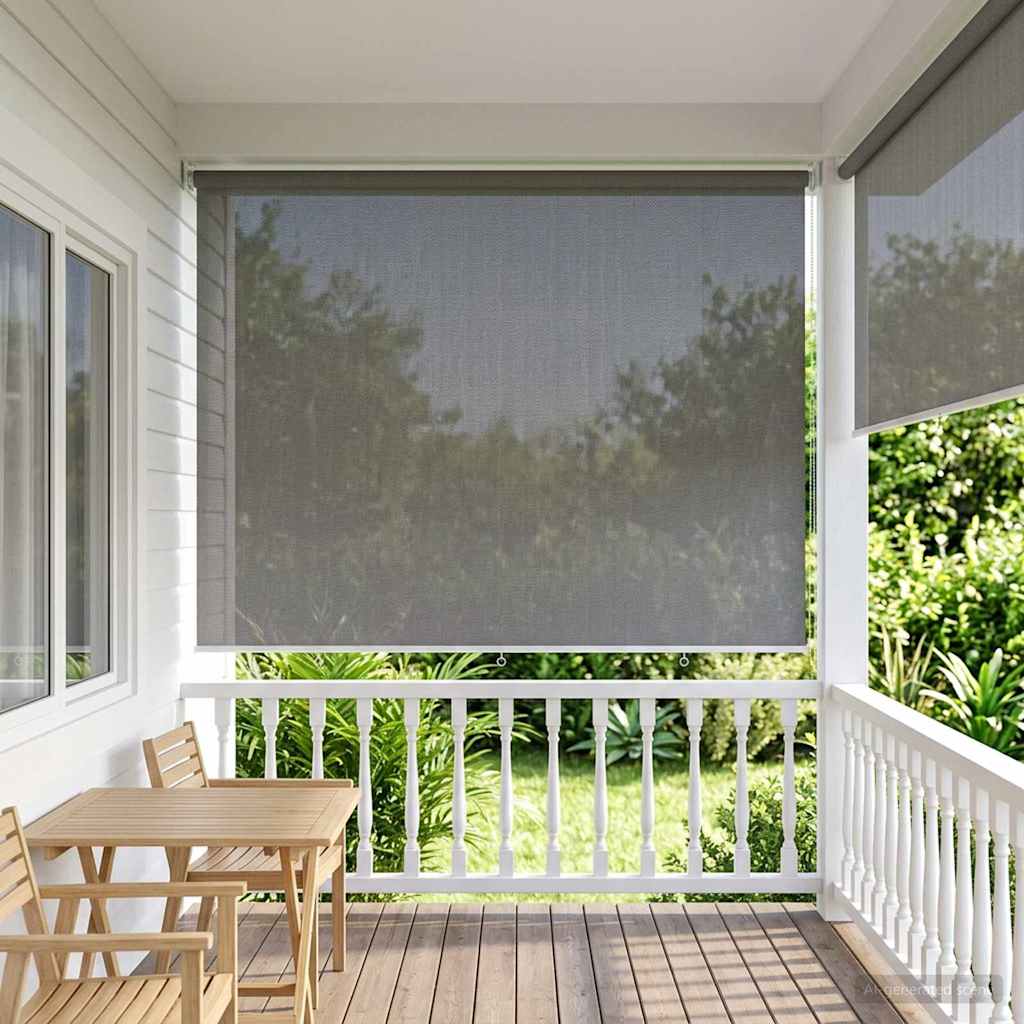 Lauko roletai 90% UV blokavimui Šviesiai pilka 300 x 230 cm