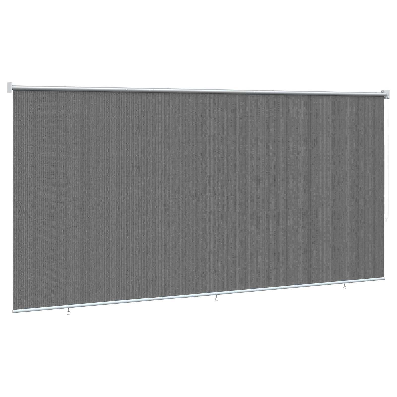 Lauko roletai 90% UV blokavimui Šviesiai pilka 400 x 230 cm