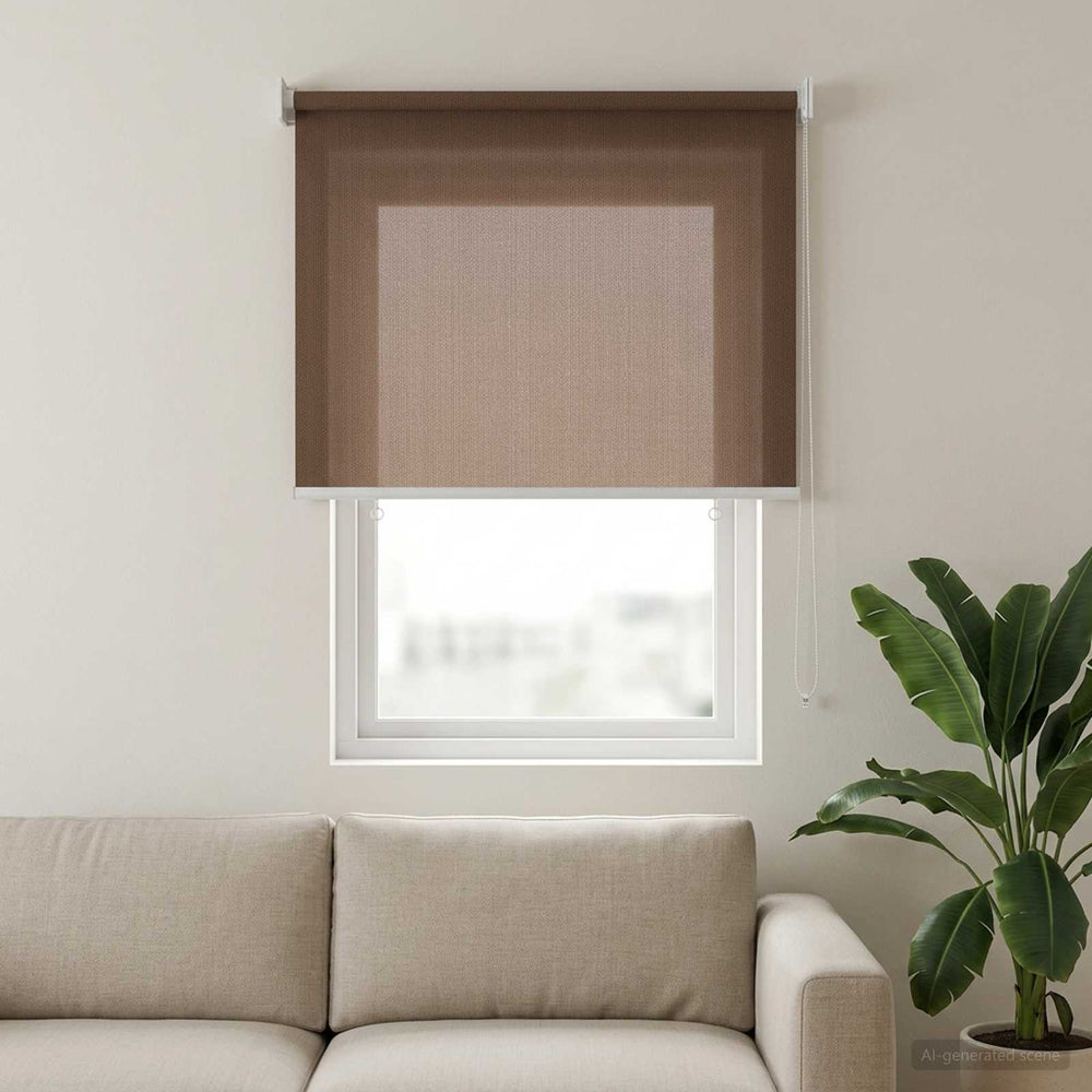 Lauko roletai 90% UV blokavimui Taupe 100 x 140 cm HDPE