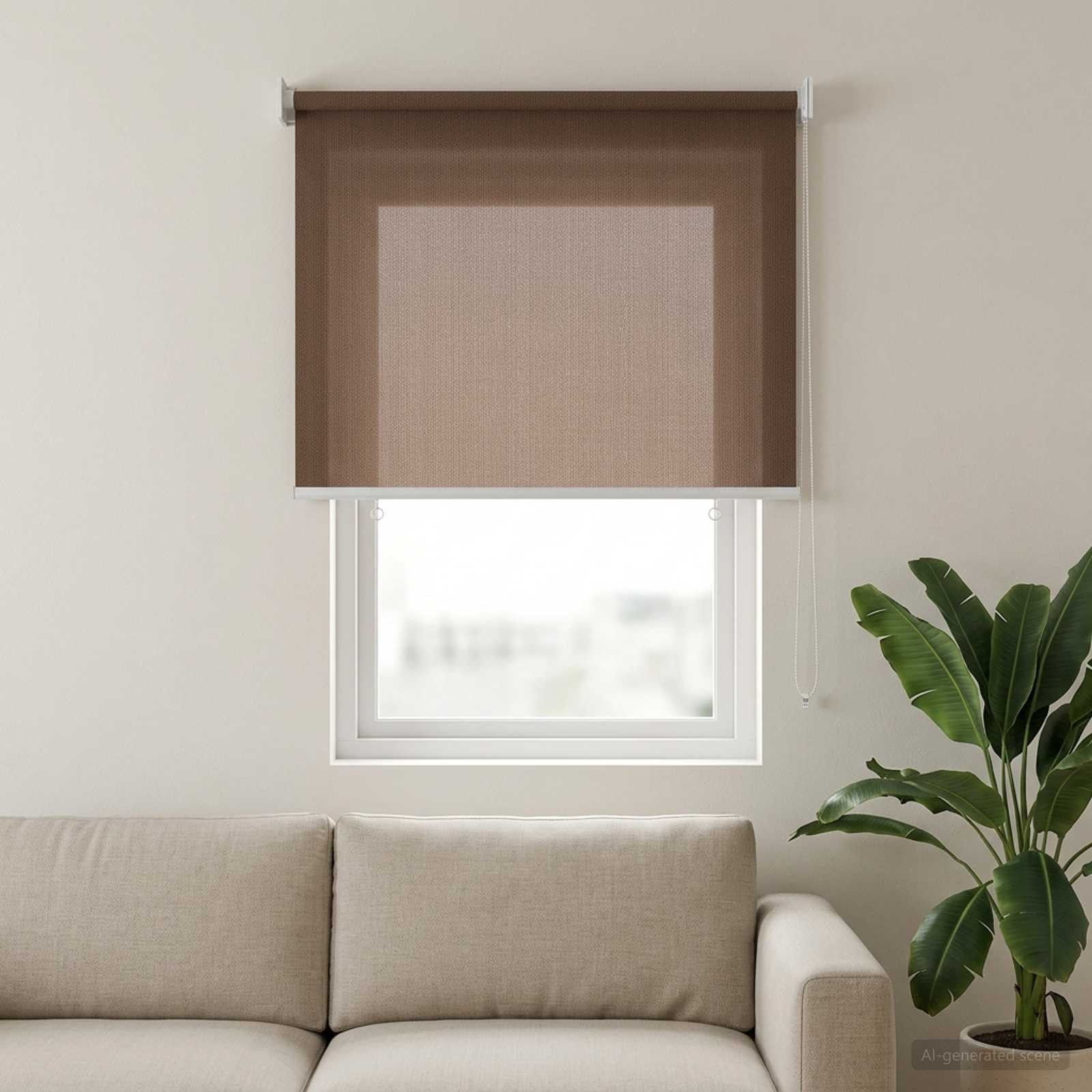 Lauko roletai 90% UV blokavimui Taupe 100 x 140 cm HDPE