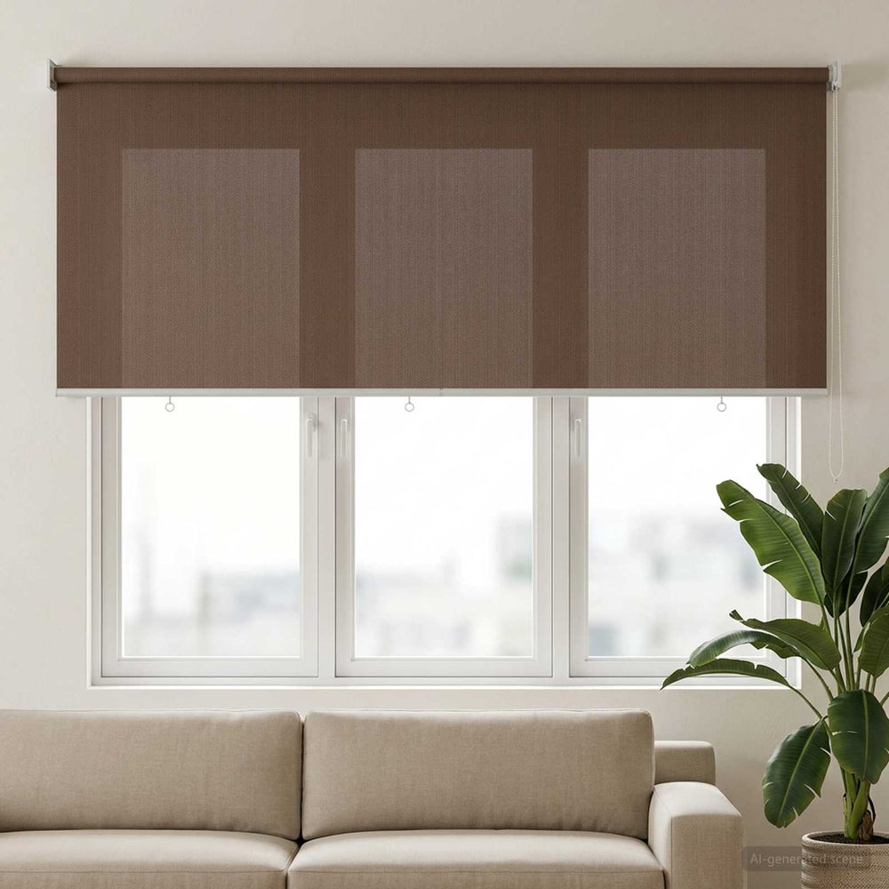 Lauko roletai 90% UV blokavimui Taupe 160 x 140 cm HDPE