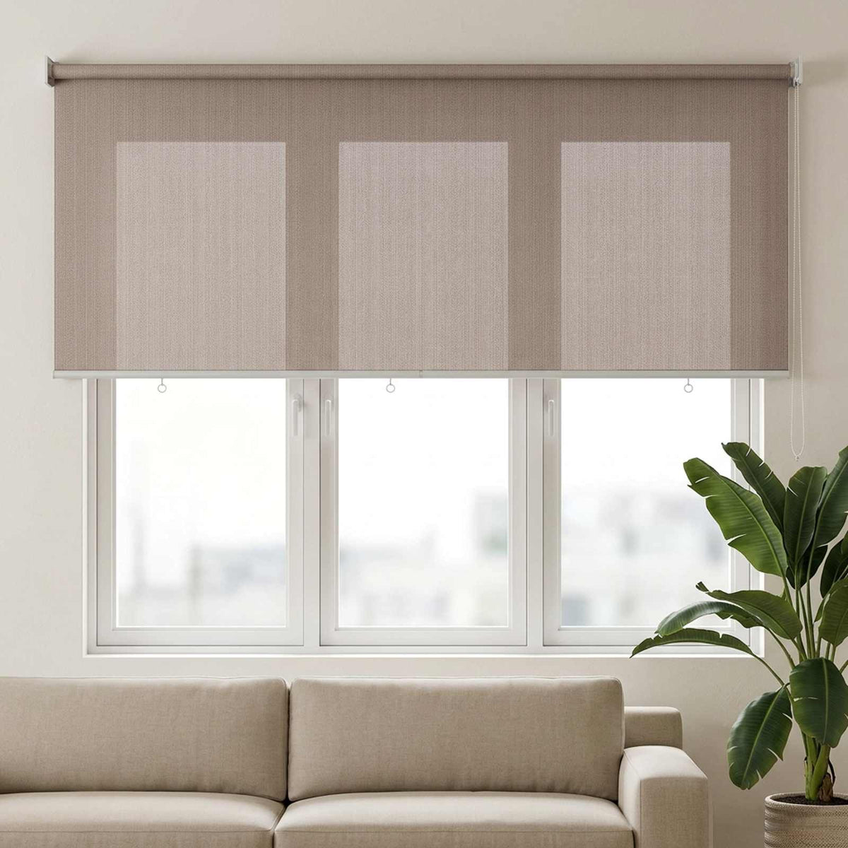 Lauko roletai 90% UV blokavimui Taupe 200 x 140 cm HDPE