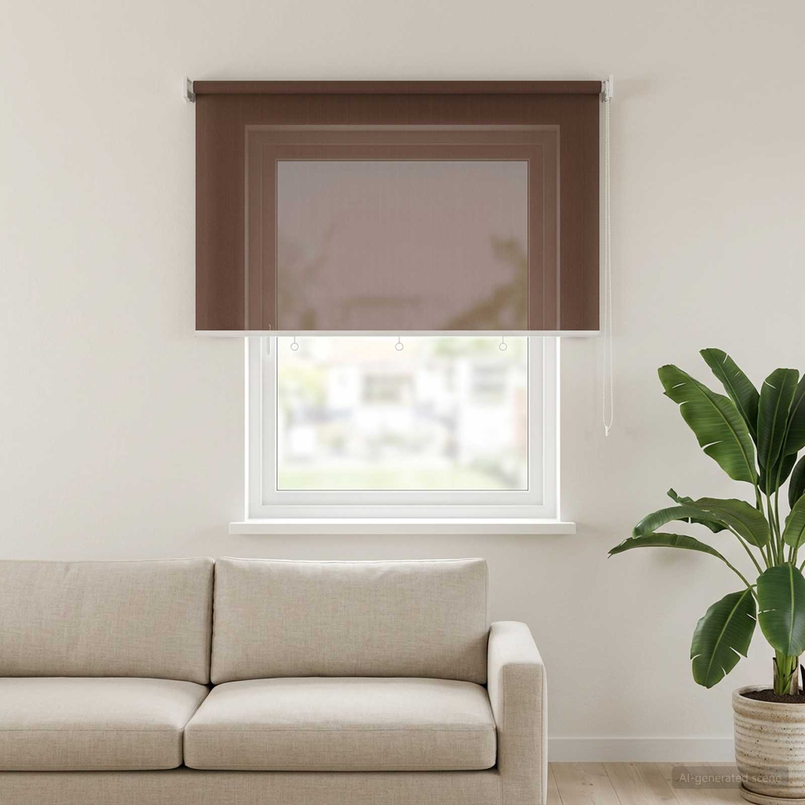 Lauko roletai 90% UV blokavimui Taupe 240 x 140 cm HDPE
