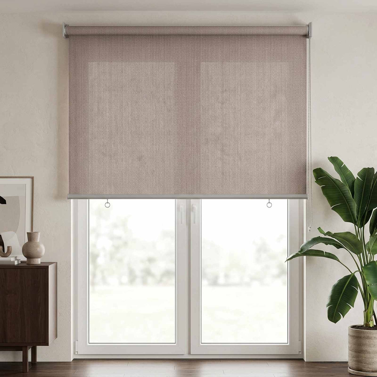 Lauko roletai 90% UV blokavimui Taupe 60 x 230 cm HDPE