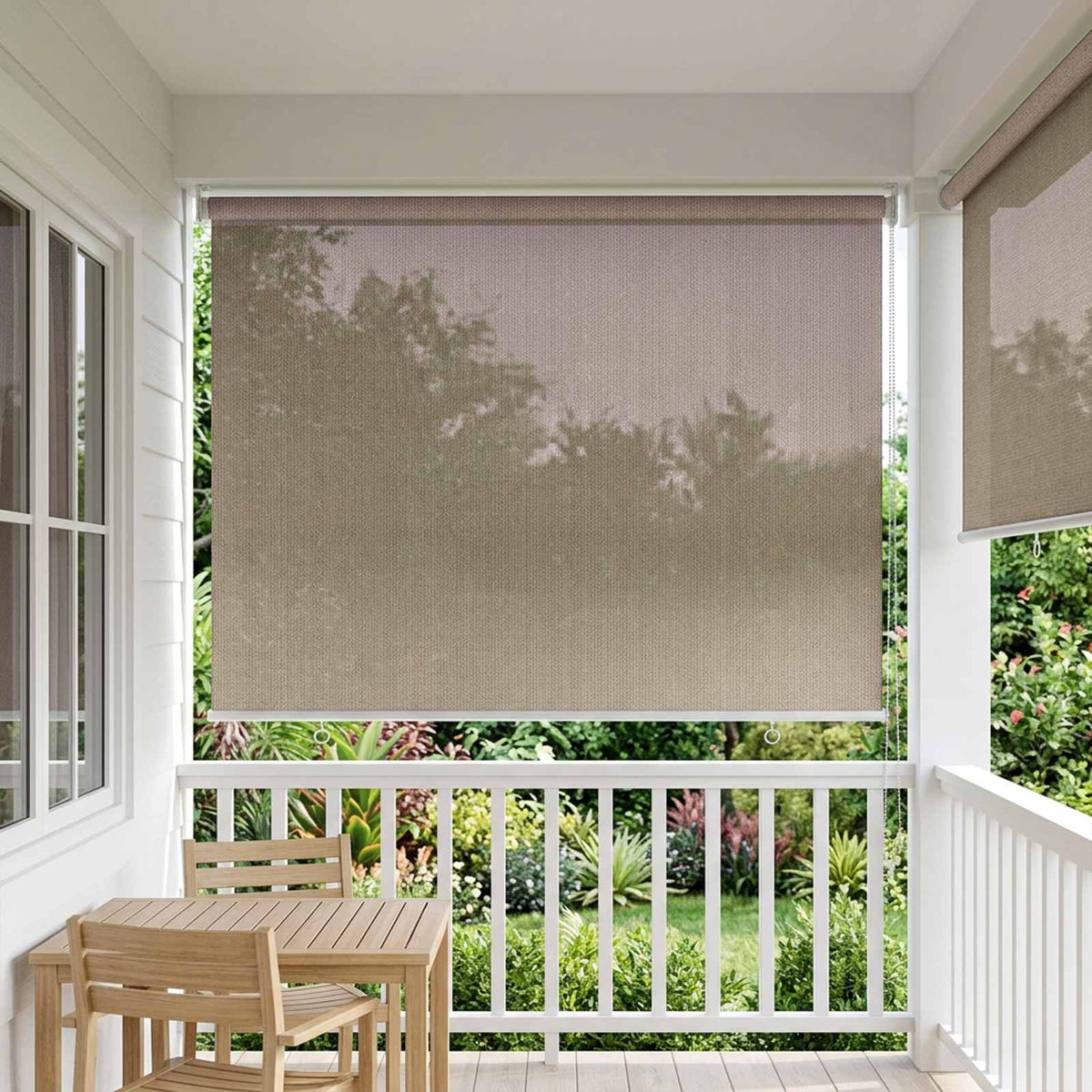 Lauko roletai 90% UV blokavimui Taupe 60 x 230 cm HDPE