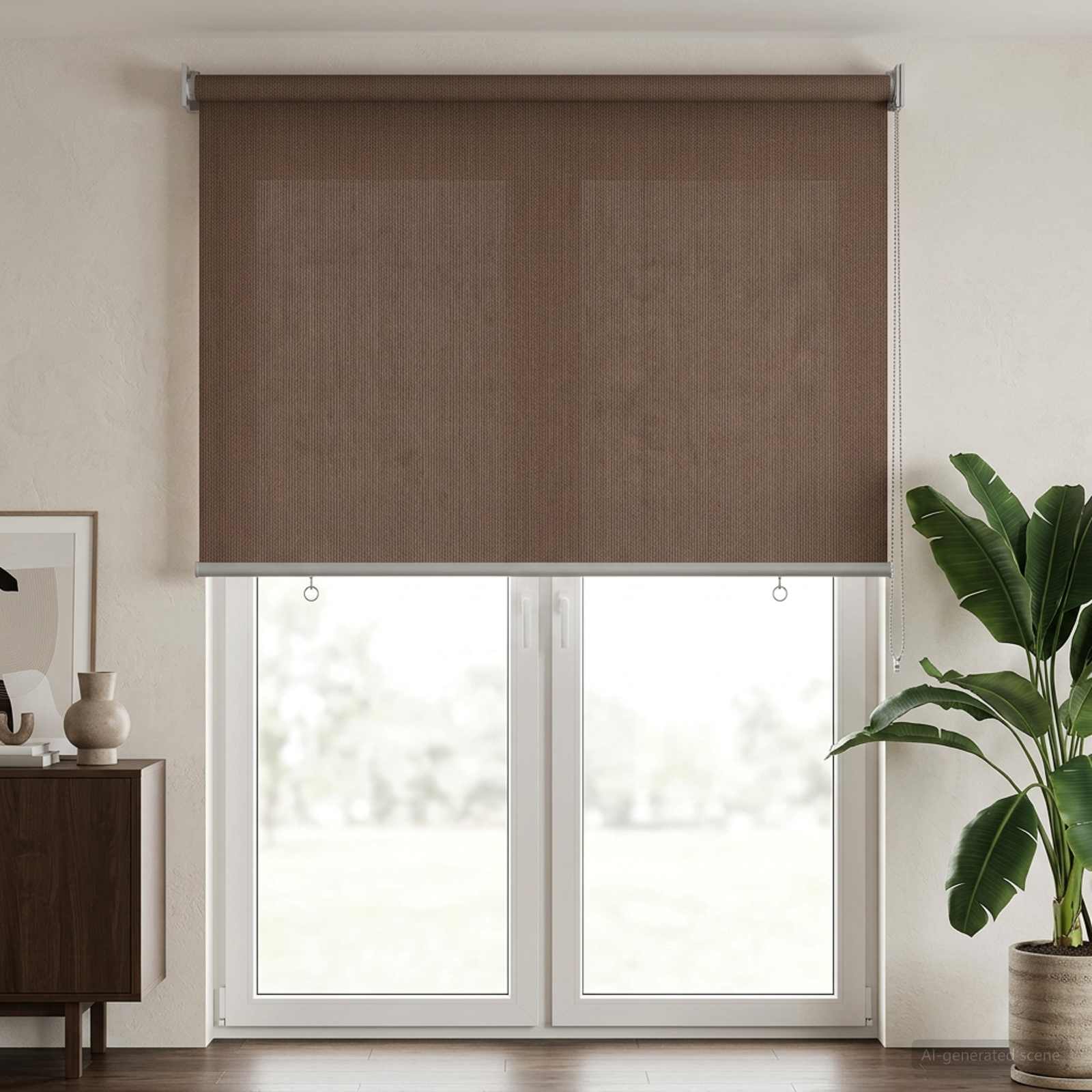Lauko roletai 90% UV blokavimui Taupe 80 x 230 cm HDPE