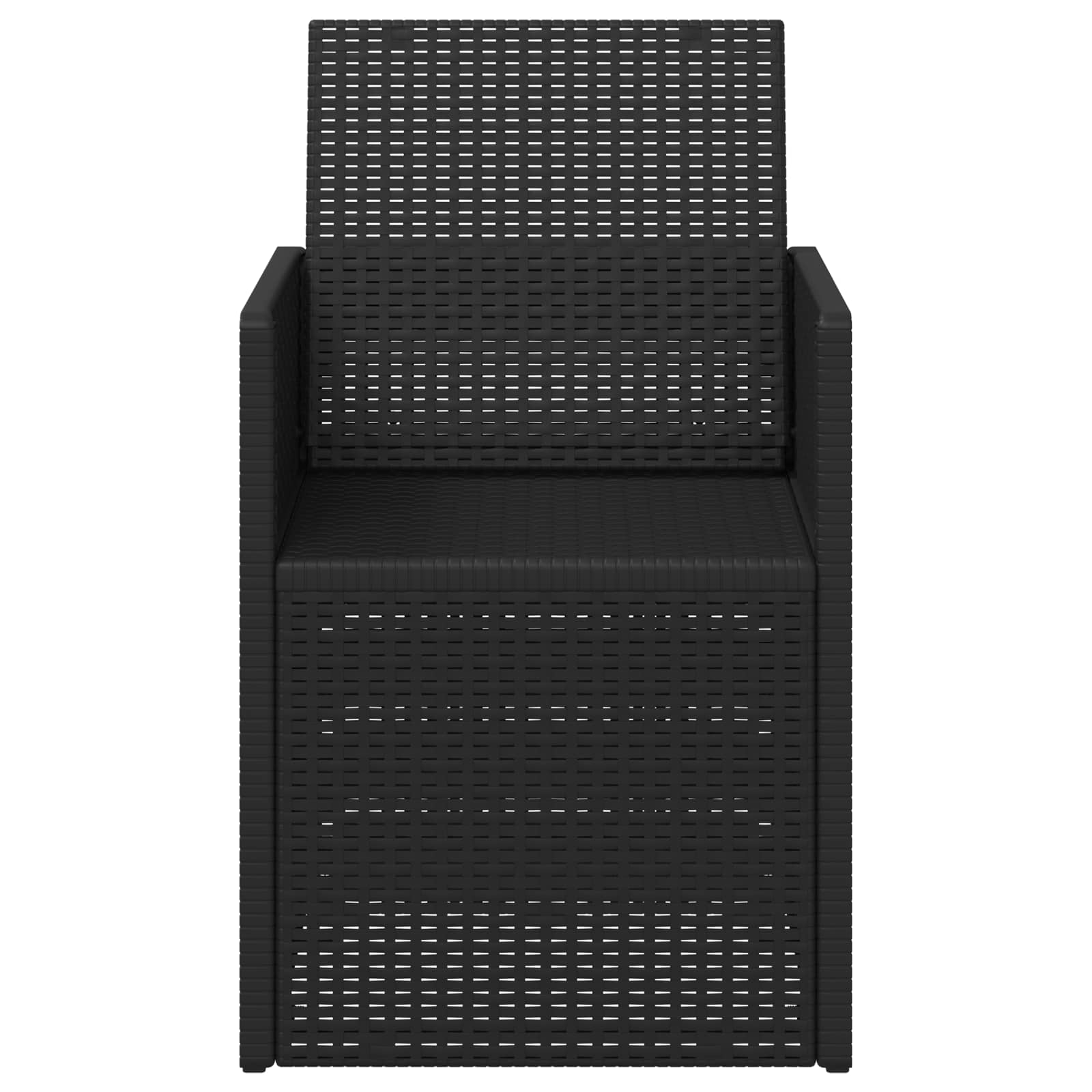 Sodo Valgomojo Kėdės 2 pcs Antracitas 53 x 47 x 88,5 cm PP