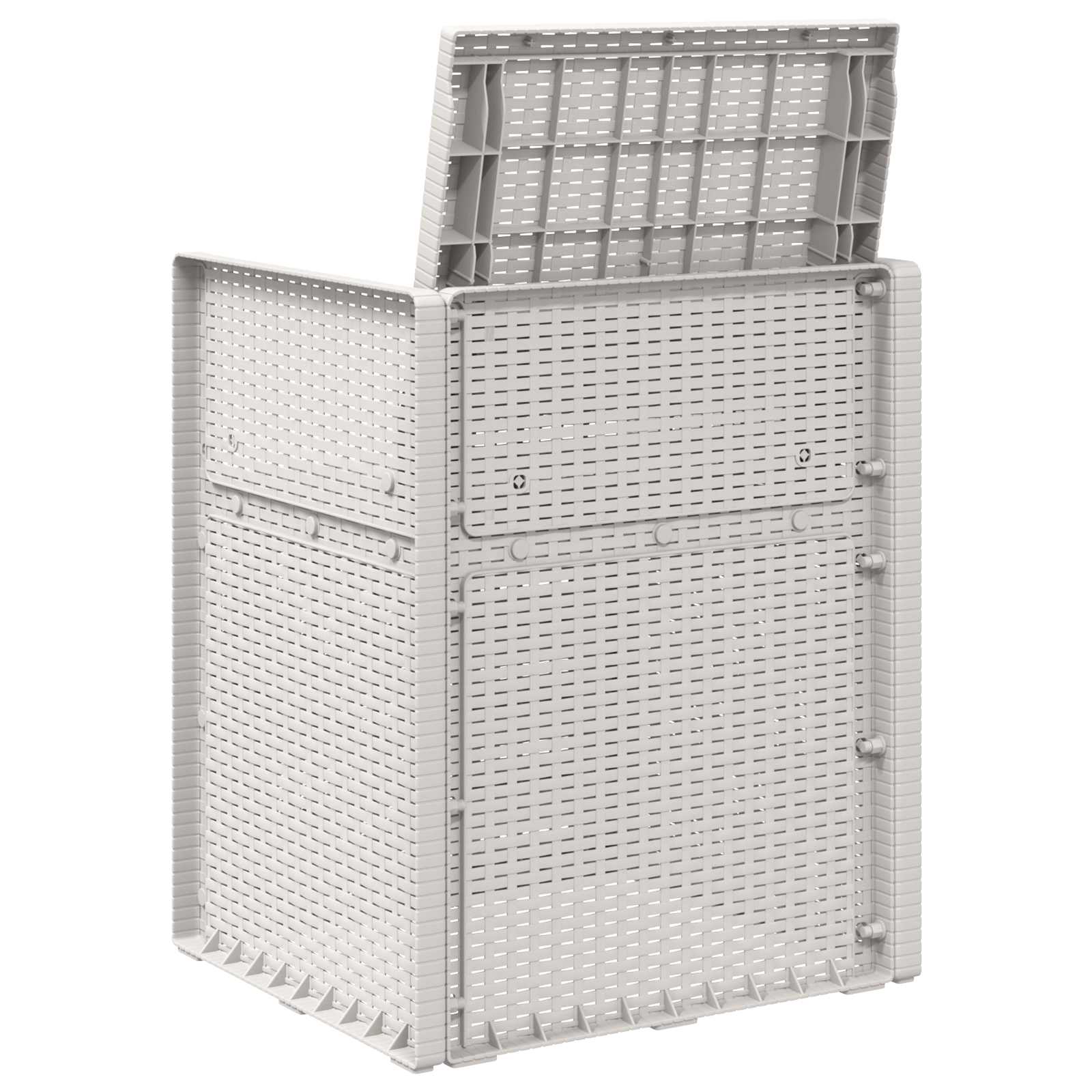 Sodo Valgomojo Kėdės 2 pcs Balta PP