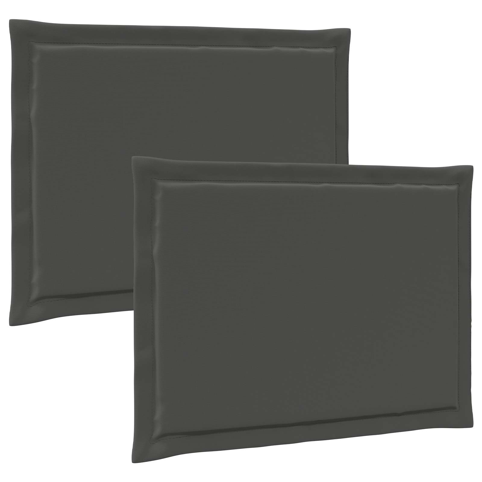Sėdynių pagalvėlės 2 pcs Antracito 47 x 36 x 2 cm Poliesteris