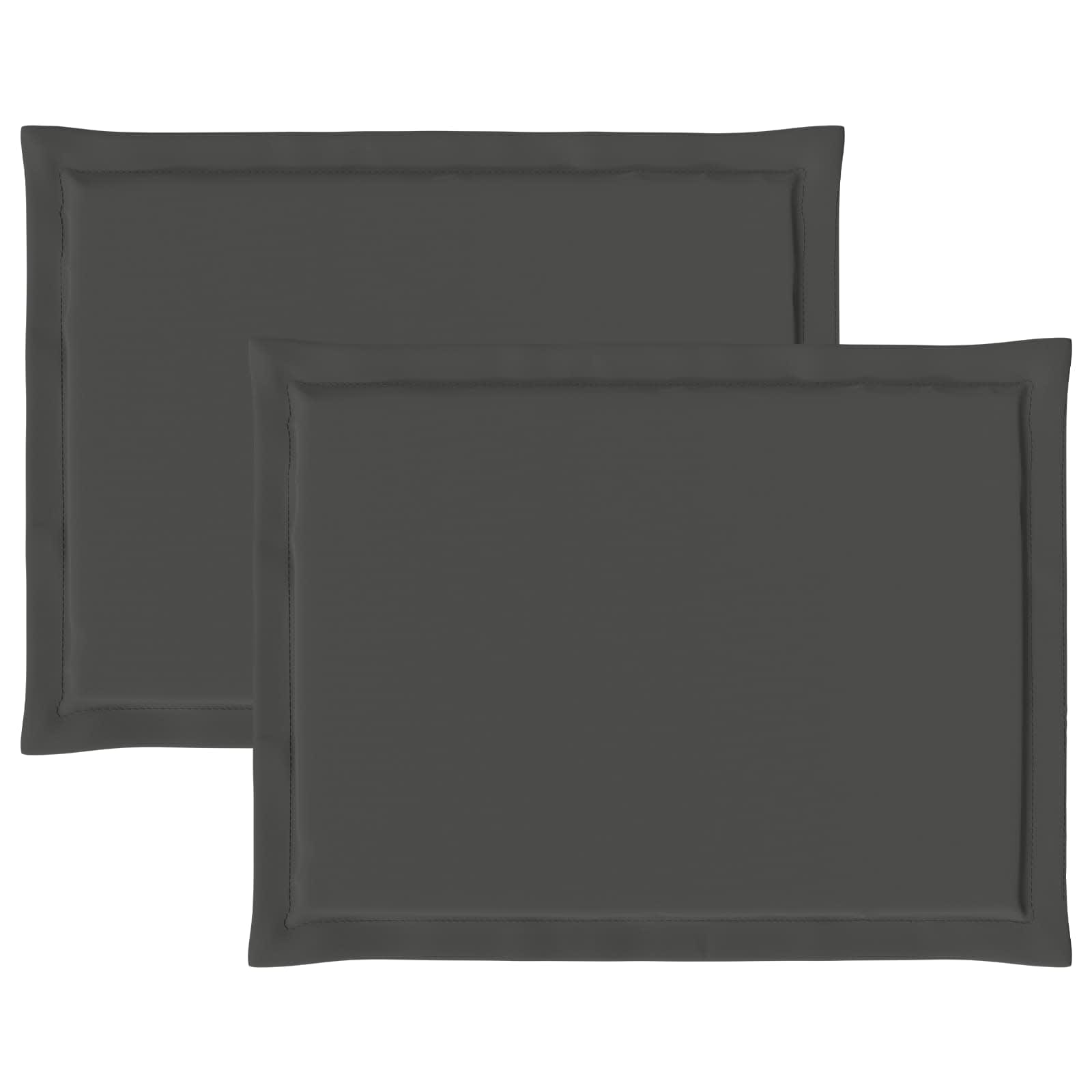 Sėdynių pagalvėlės 2 pcs Antracito 47 x 36 x 2 cm Poliesteris