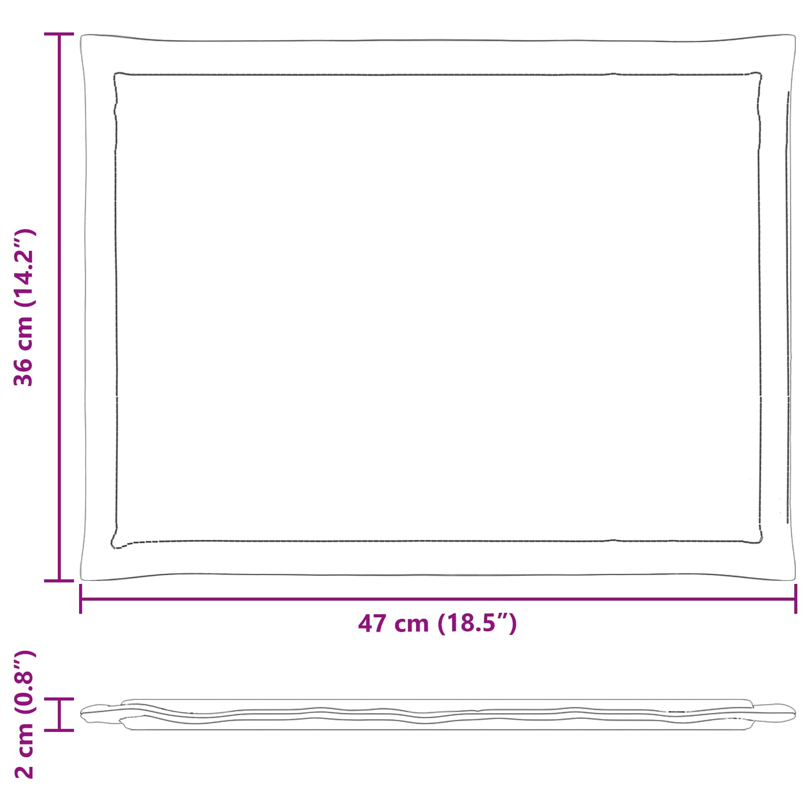 Sėdynių pagalvėlės 4 pcs Kreminė 47 x 36 x 2 cm Poliesteris