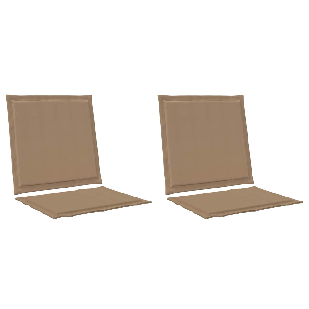 Sėdynės ir nugaros pagalvėlės 2 pcs Taupe 47 x 45 x 2 cm