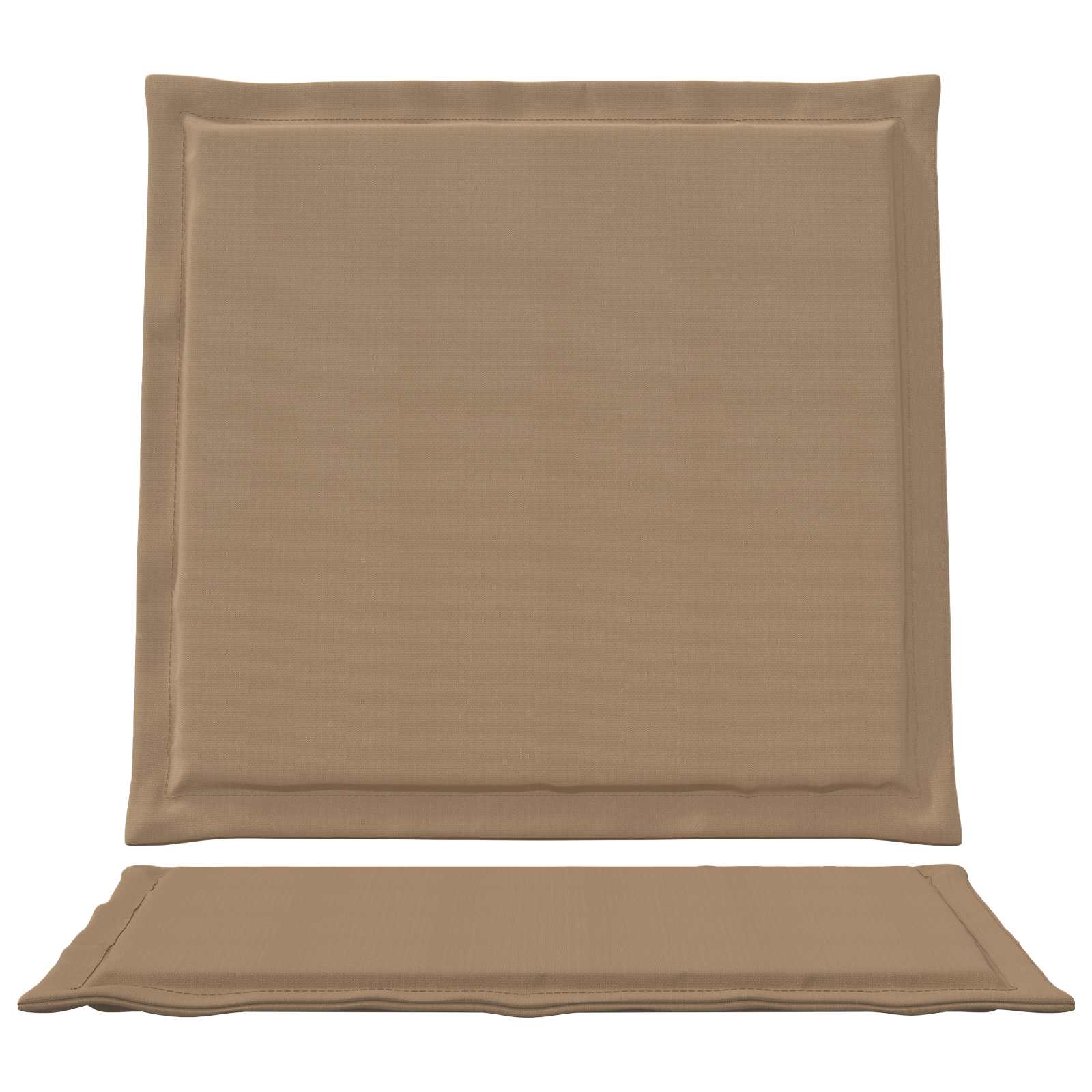 Sėdynės ir nugaros pagalvėlės 2 pcs Taupe 47 x 45 x 2 cm