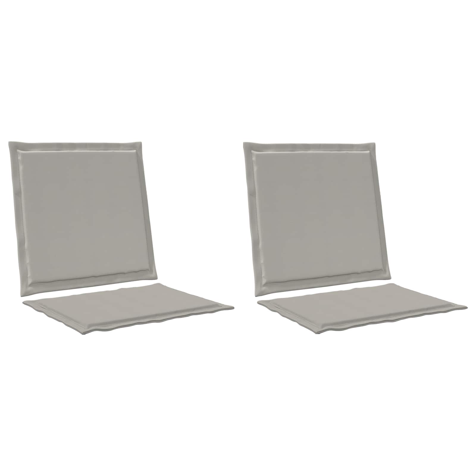 Sėdynės ir nugaros pagalvėlės 2 pcs Šviesiai pilka